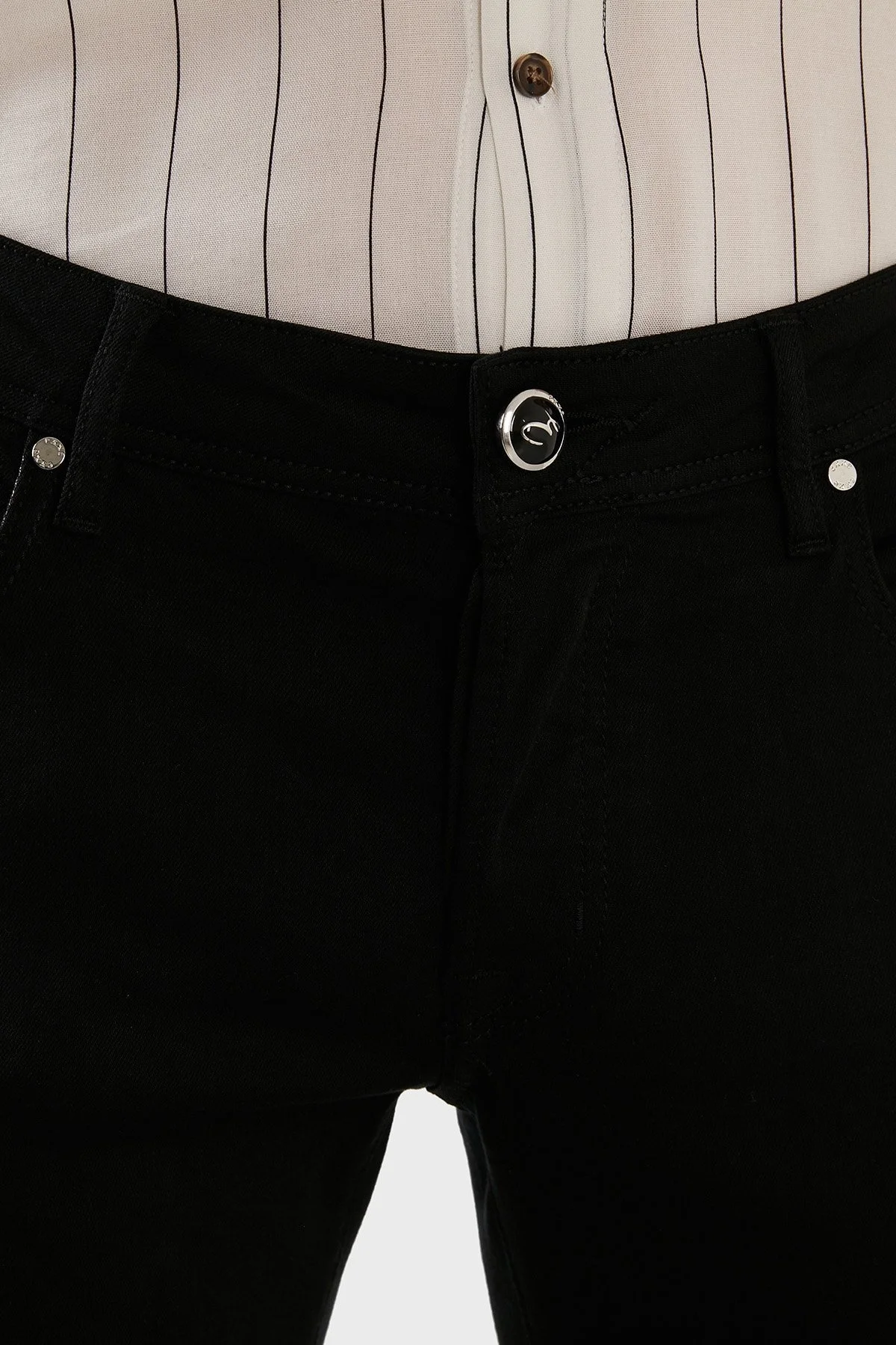 Exxe Normal Bel Slim Fit Pamuklu Jeans Erkek Kot Pantolon 629J012002 SİYAH - 5