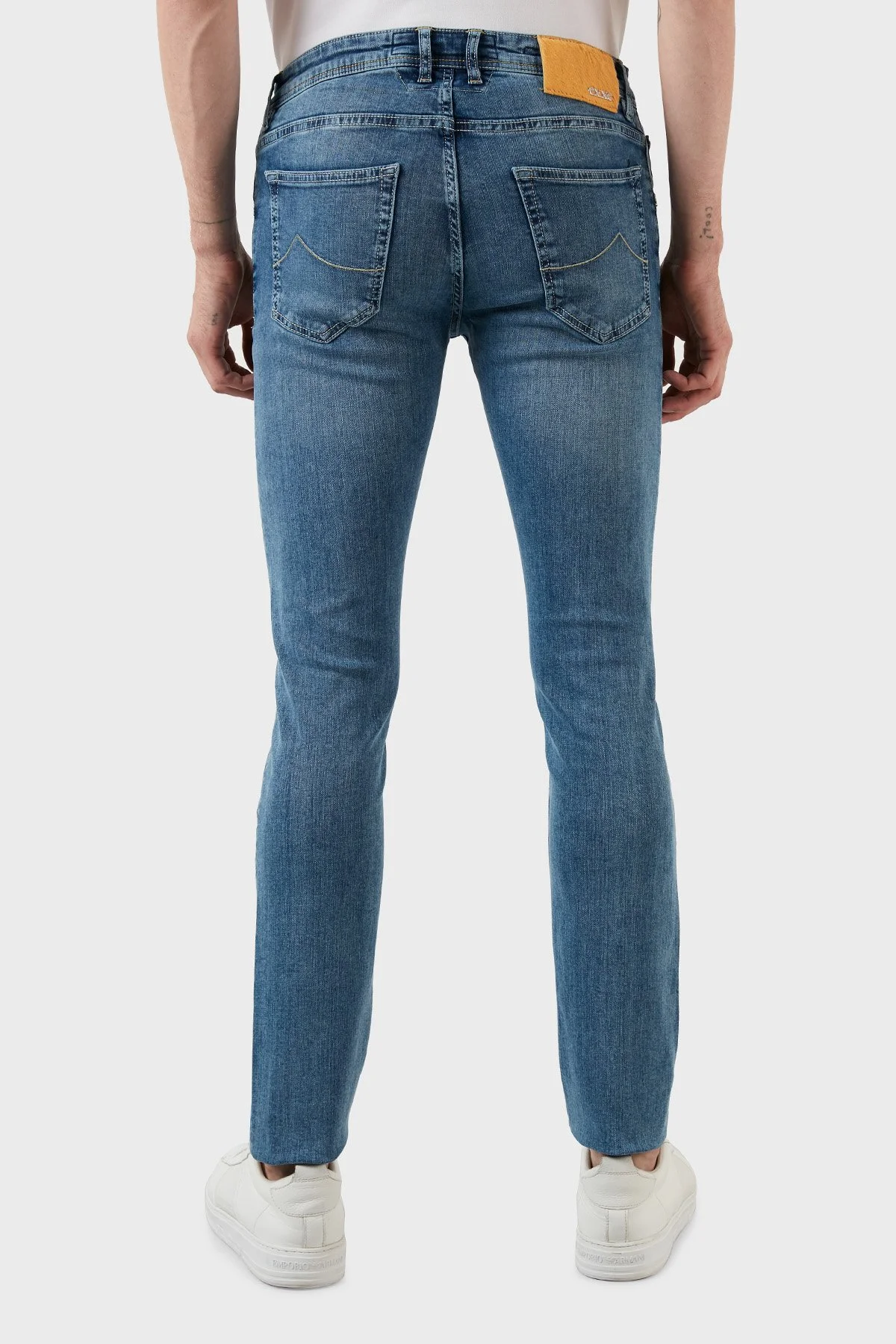 Exxe Normal Bel Slim Fit Pamuklu Jeans Erkek Kot Pantolon 629J018001 AÇIK MAVİ - 5