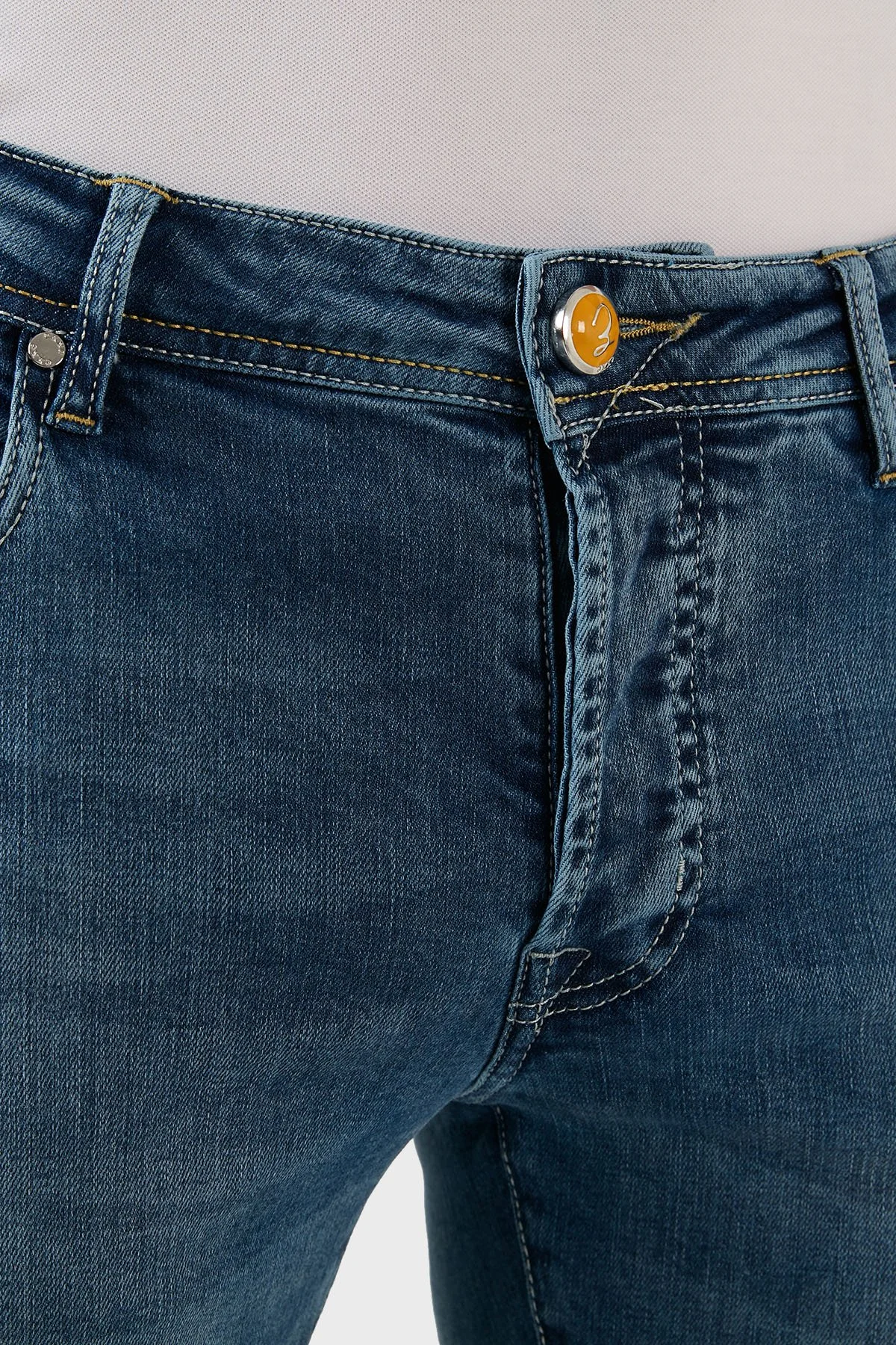 Exxe Normal Bel Slim Fit Pamuklu Jeans Erkek Kot Pantolon 629J018001 AÇIK MAVİ - 6