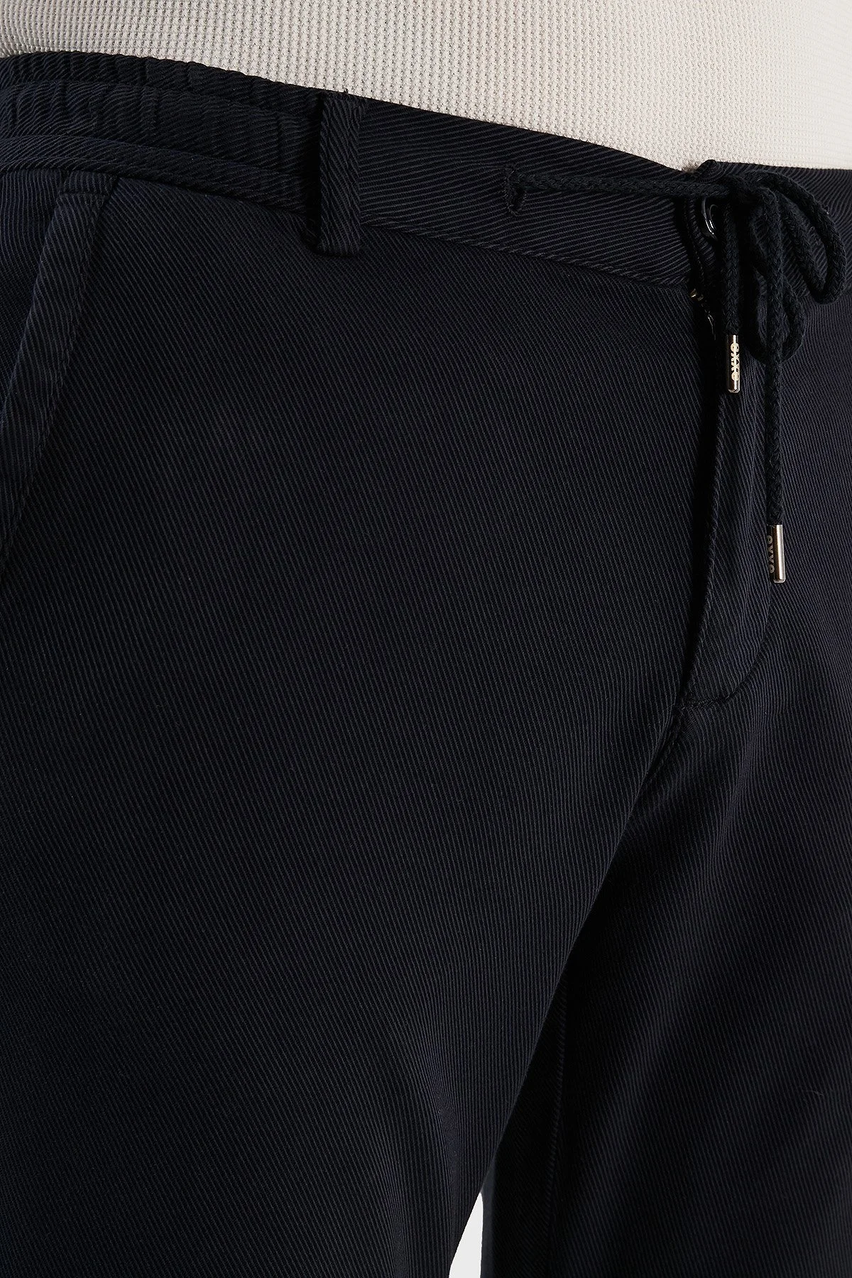 Exxe Pamuk Karışımlı Belden Bağlamalı Normal Bel Düz Paça Regular Fit Erkek Pantolon 630JORUNA LACİVERT - 5