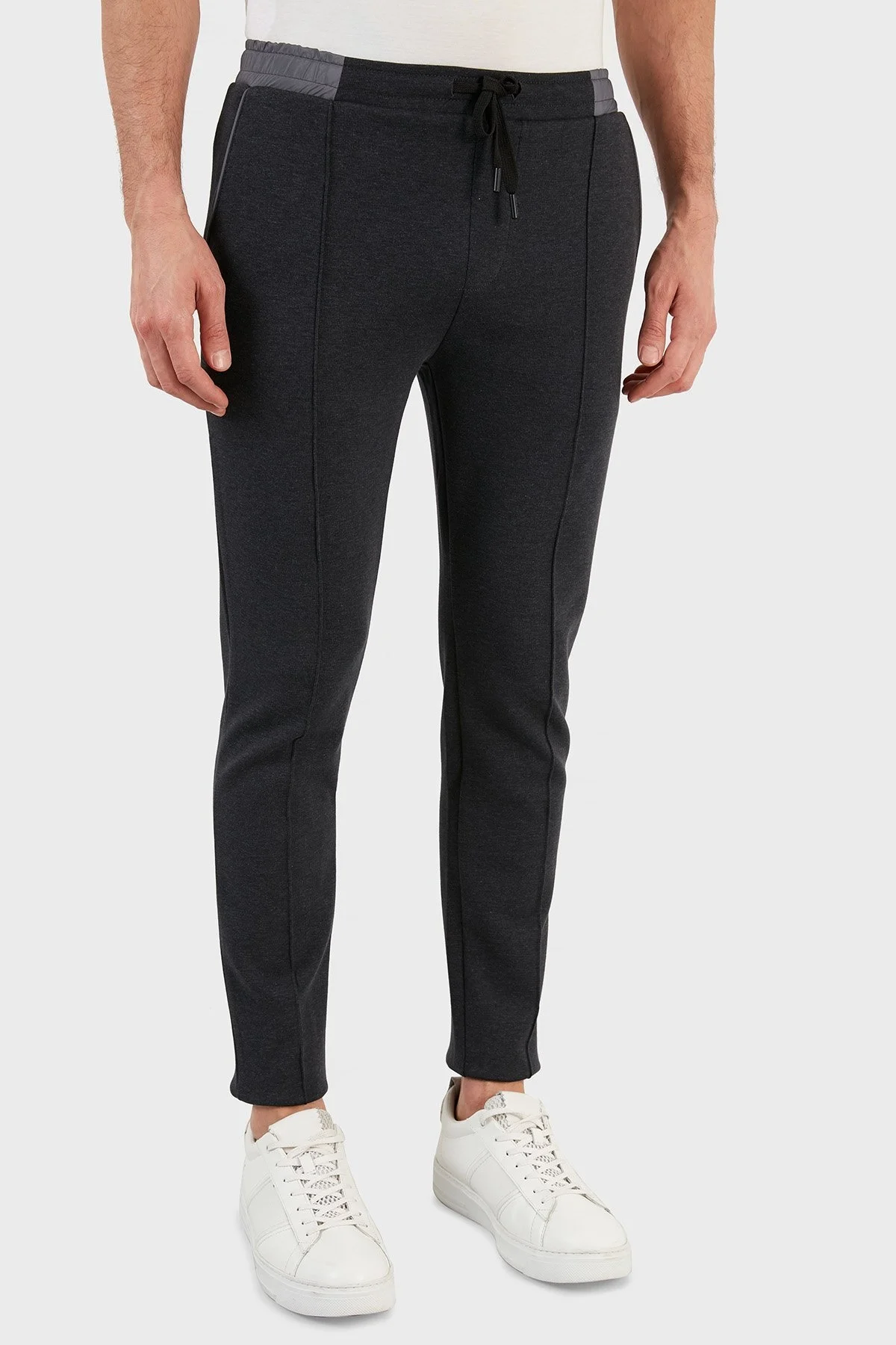 Exxe Pamuklu Belden Bağlamalı Cepli Jogger Erkek Pantolon 6143001 ANTRASİT - 4