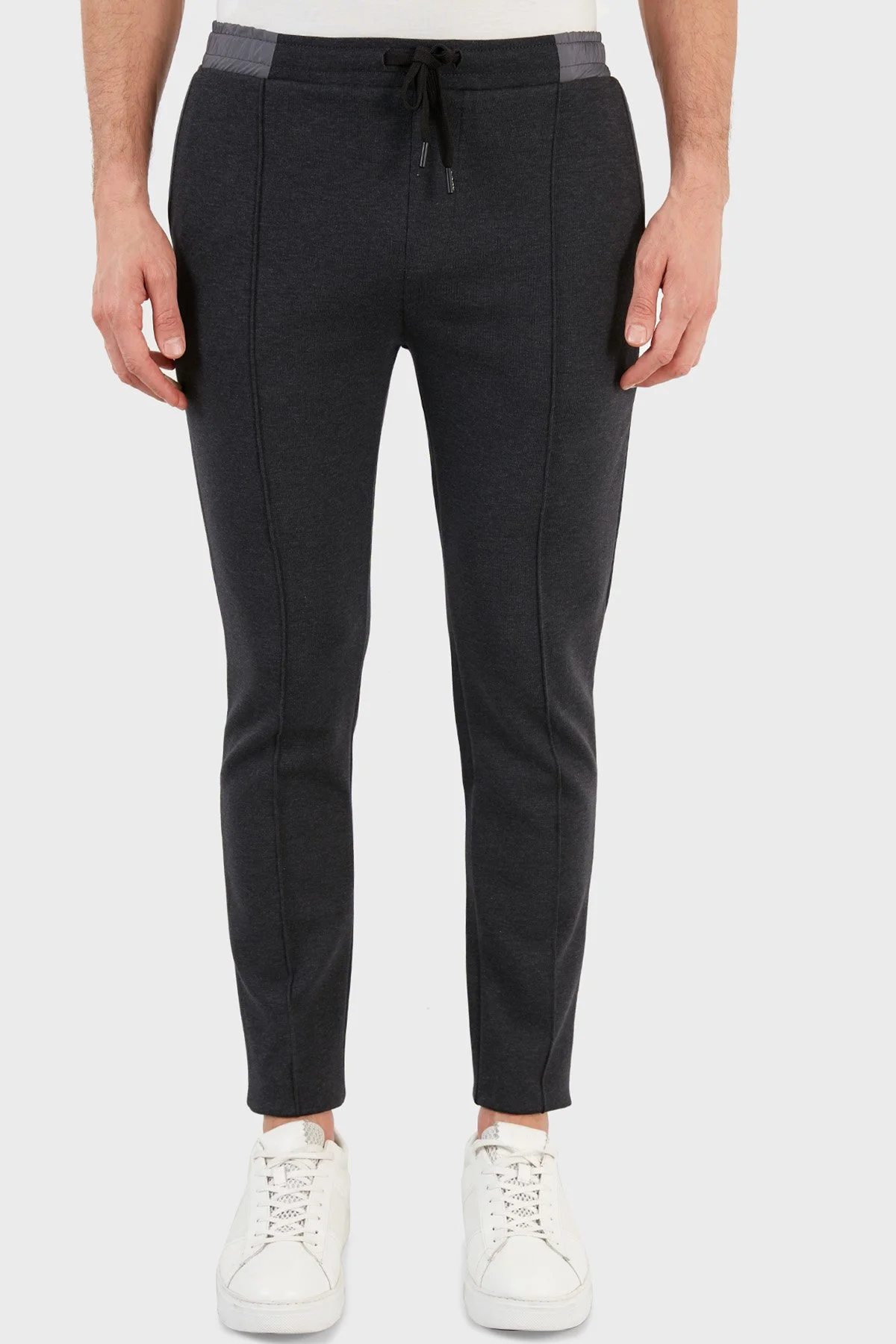 Exxe Pamuklu Belden Bağlamalı Cepli Jogger Erkek Pantolon 6143001 ANTRASİT - 2