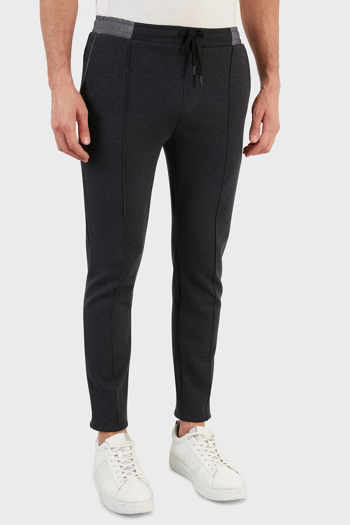 Exxe Pamuklu Belden Bağlamalı Cepli Jogger Erkek Pantolon 6143001 ANTRASİT - 4