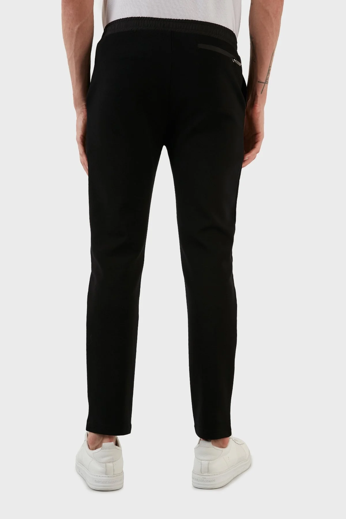 Exxe Pamuklu Belden Bağlamalı Cepli Jogger Erkek Pantolon 6143001 SİYAH - 5