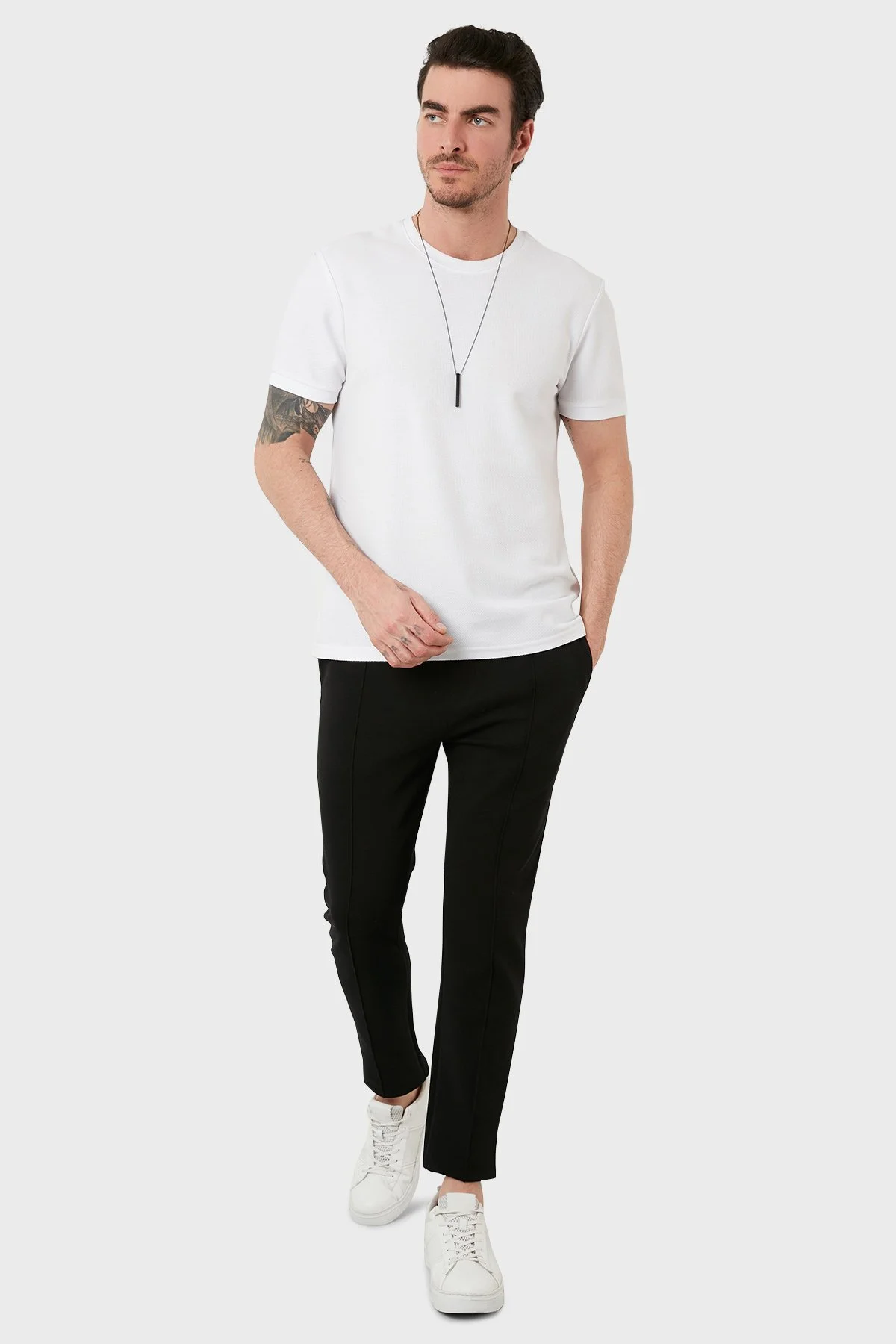 Exxe Pamuklu Belden Bağlamalı Cepli Jogger Erkek Pantolon 6143001 SİYAH - 1