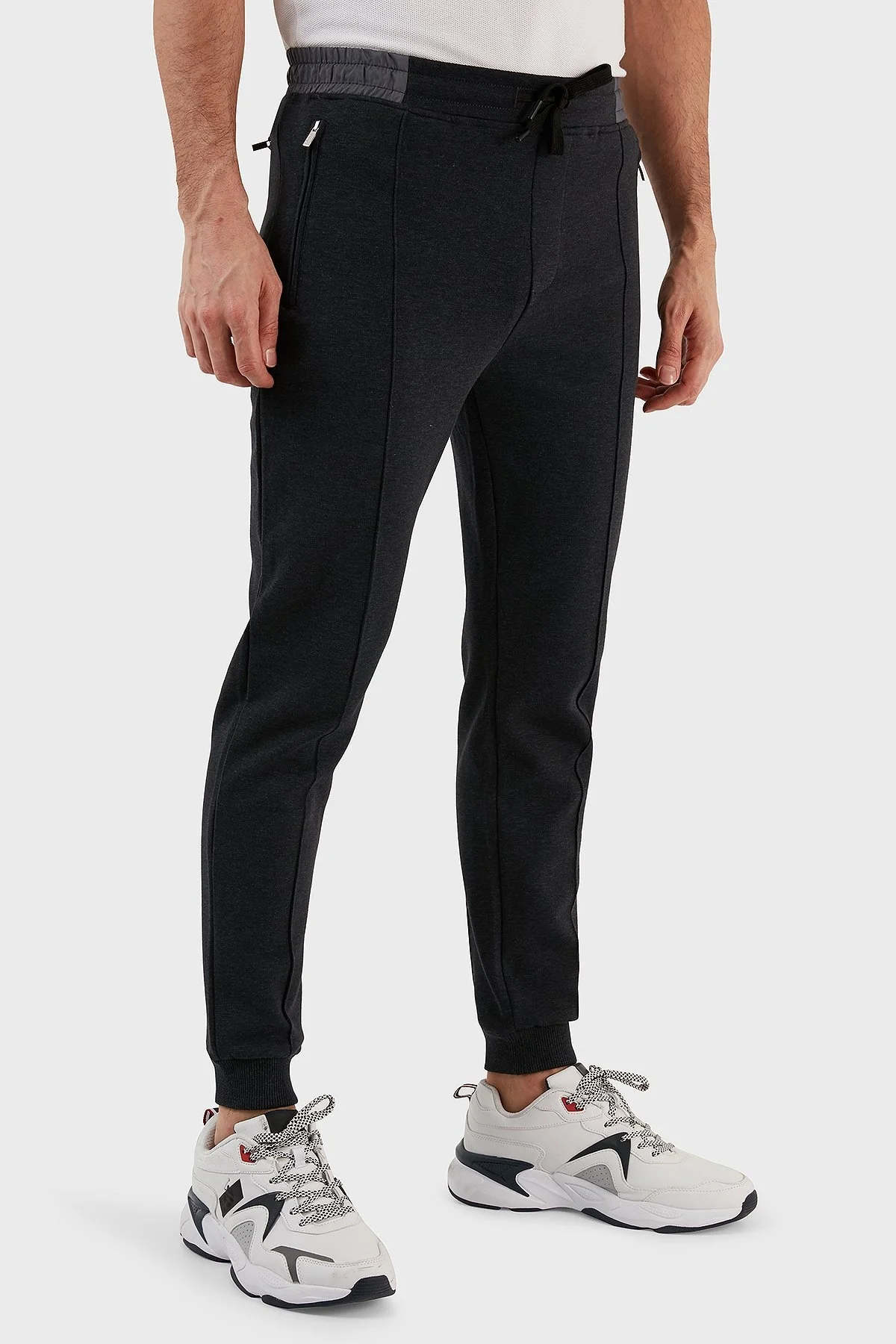 Exxe Pamuklu Belden Bağlamalı Cepli Jogger Erkek Pantolon 6143002 ANTRASİT - 3