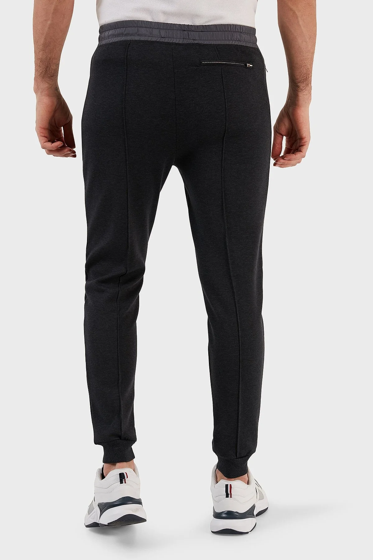 Exxe Pamuklu Belden Bağlamalı Cepli Jogger Erkek Pantolon 6143002 ANTRASİT - 4