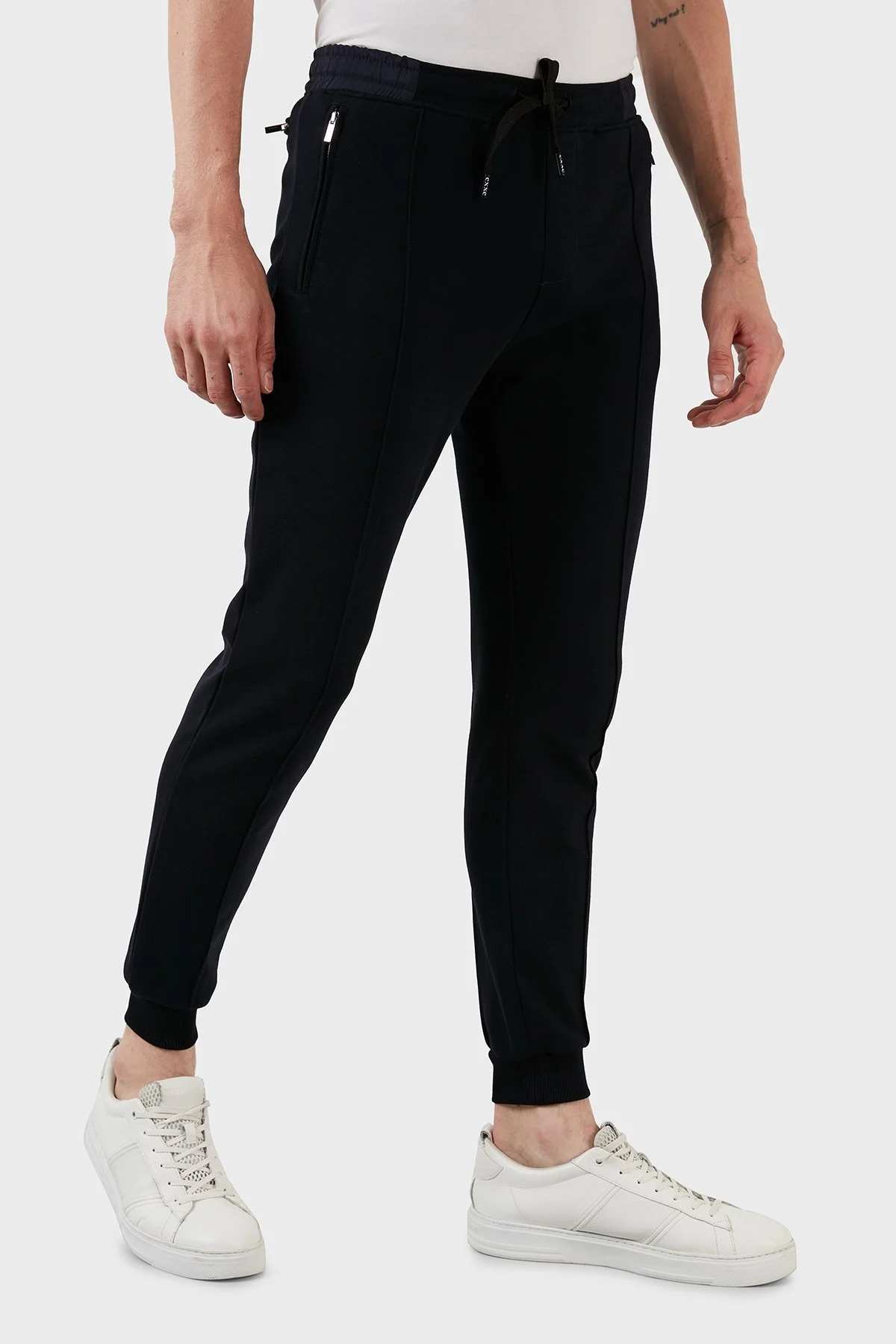 Exxe Pamuklu Belden Bağlamalı Cepli Jogger Erkek Pantolon 6143002 LACİVERT - 3