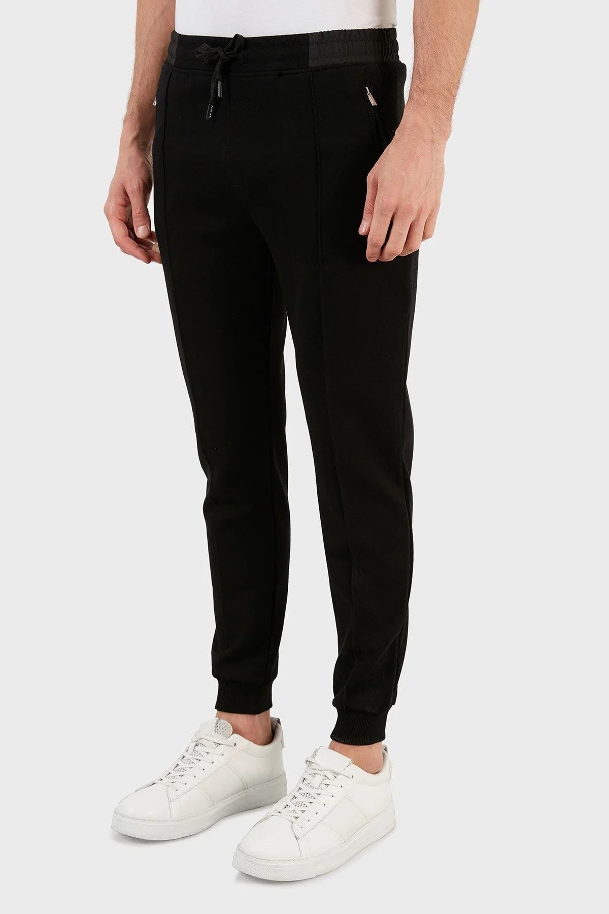 Exxe Pamuklu Belden Bağlamalı Cepli Jogger Erkek Pantolon 6143002 SİYAH - 3