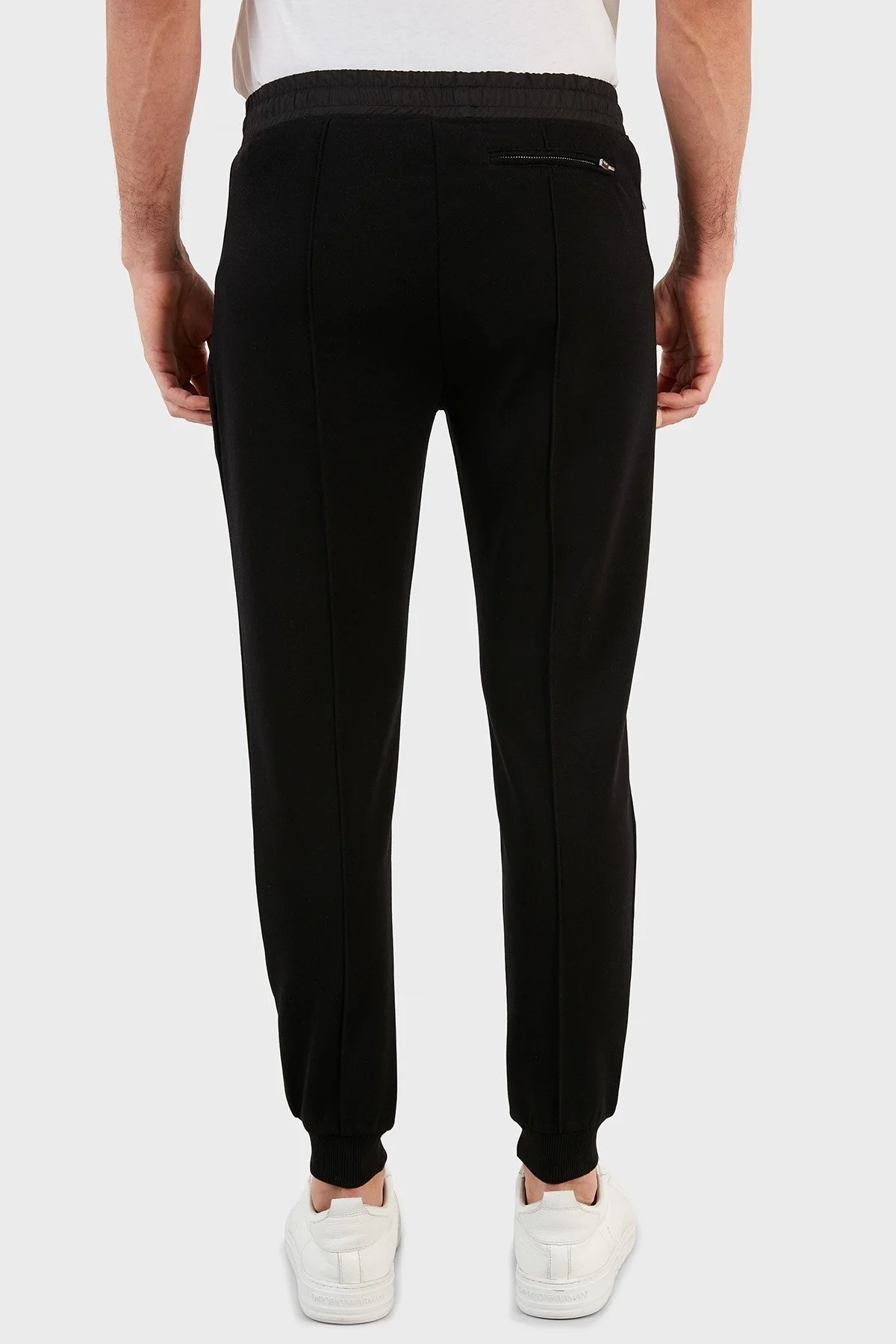 Exxe Pamuklu Belden Bağlamalı Cepli Jogger Erkek Pantolon 6143002 SİYAH - 4