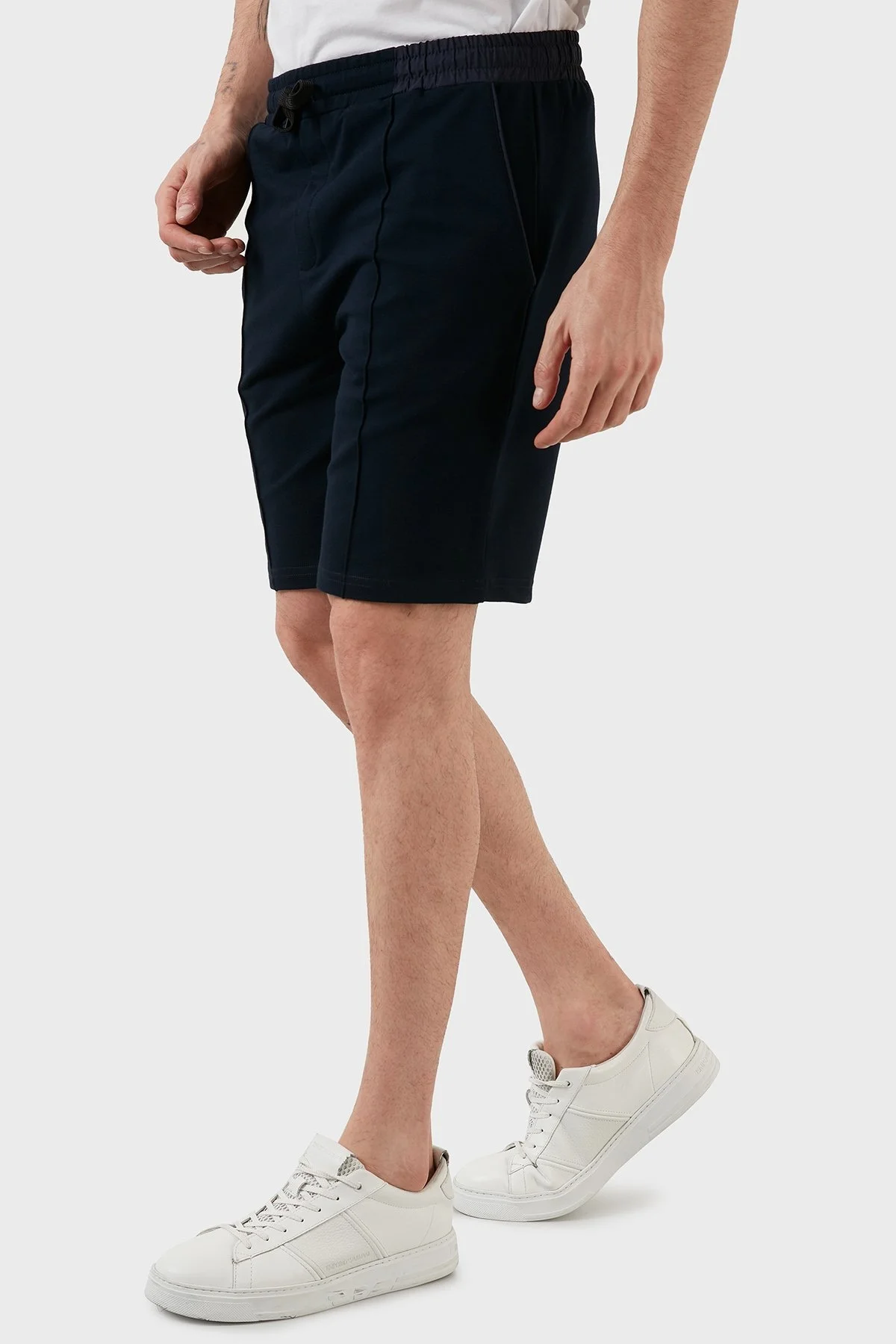 Exxe Pamuklu Cepli Belden Bağlamalı Erkek Short 6142001 LACİVERT - 5