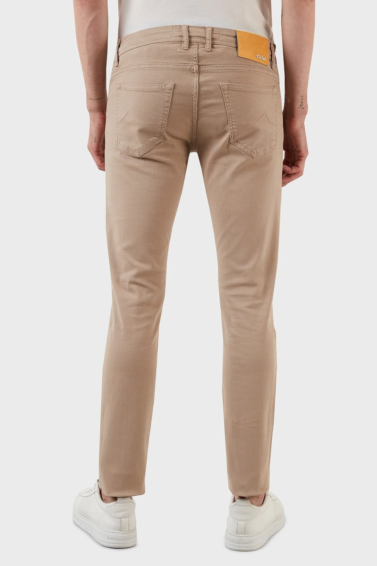Exxe Pamuklu Normal Bel Slim Fit Jeans Erkek Kot Pantolon 629J018003 BEJ - 3