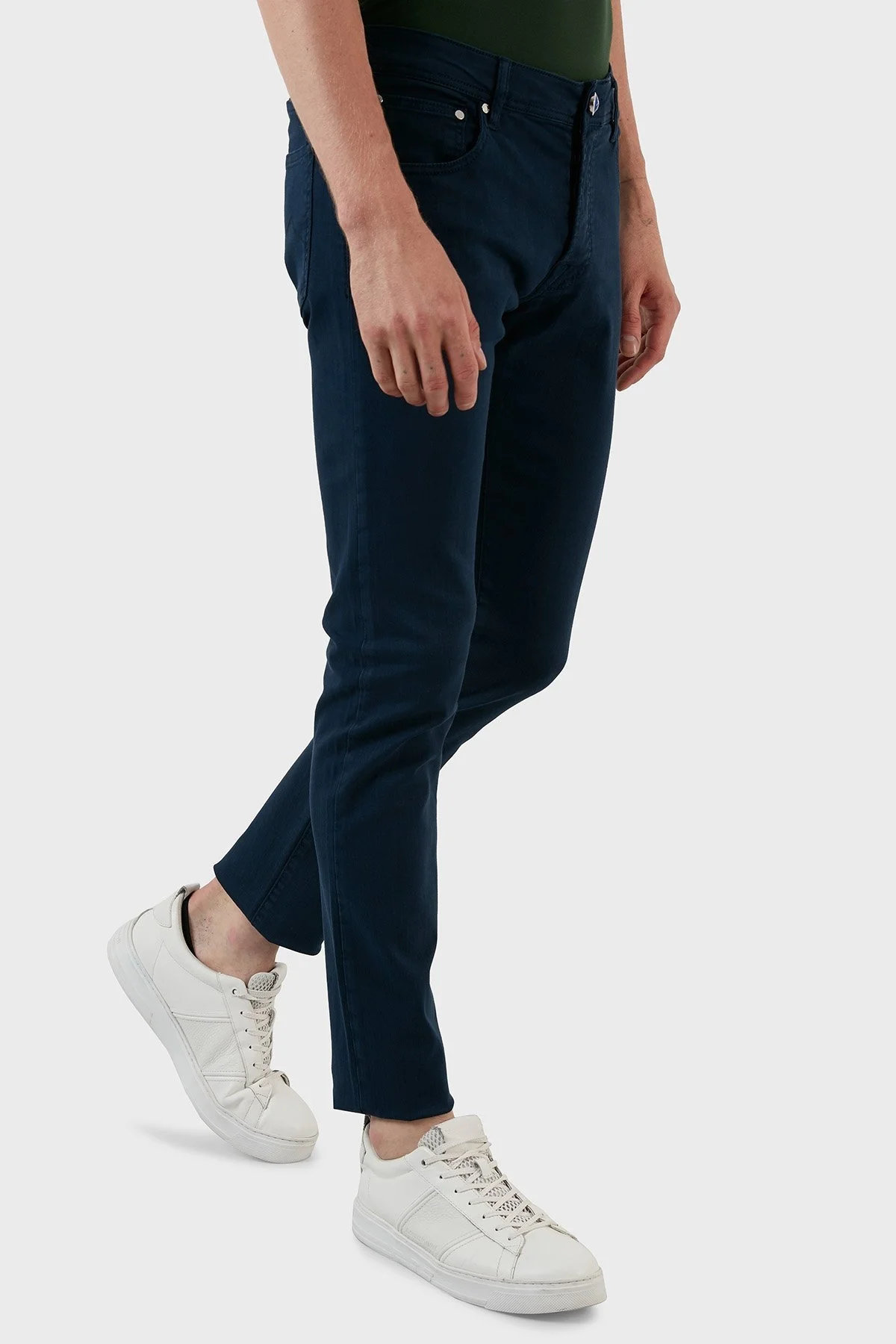 Exxe Pamuklu Normal Bel Slim Fit Jeans Erkek Kot Pantolon 629J018004 LACİVERT - 3