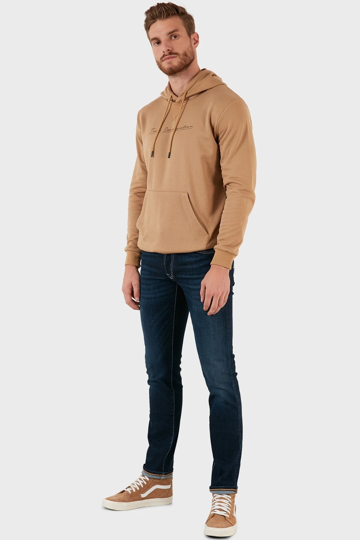 Exxe Pamuklu Normal Bel Slim Fit Jeans Erkek Kot Pantolon 629J018005 LACİVERT - 1