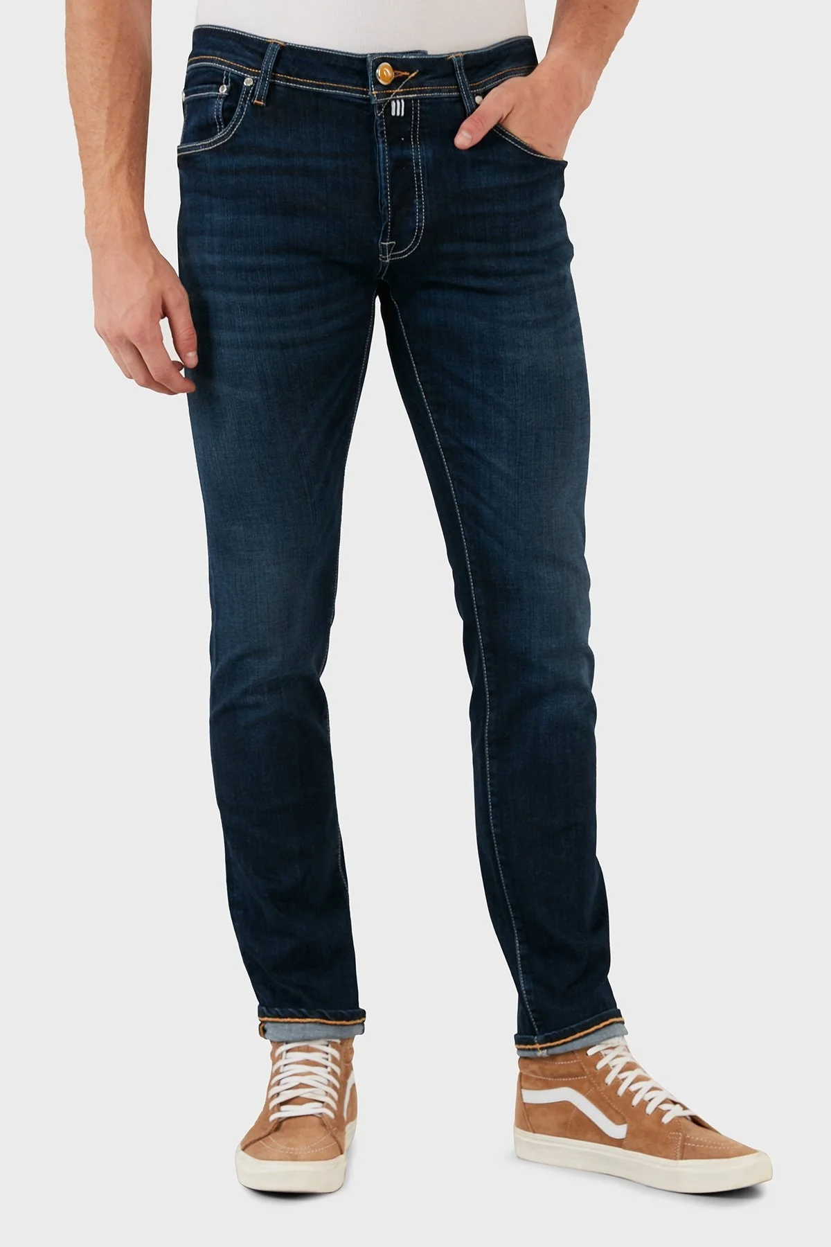 Exxe Pamuklu Normal Bel Slim Fit Jeans Erkek Kot Pantolon 629J018005 LACİVERT - 2