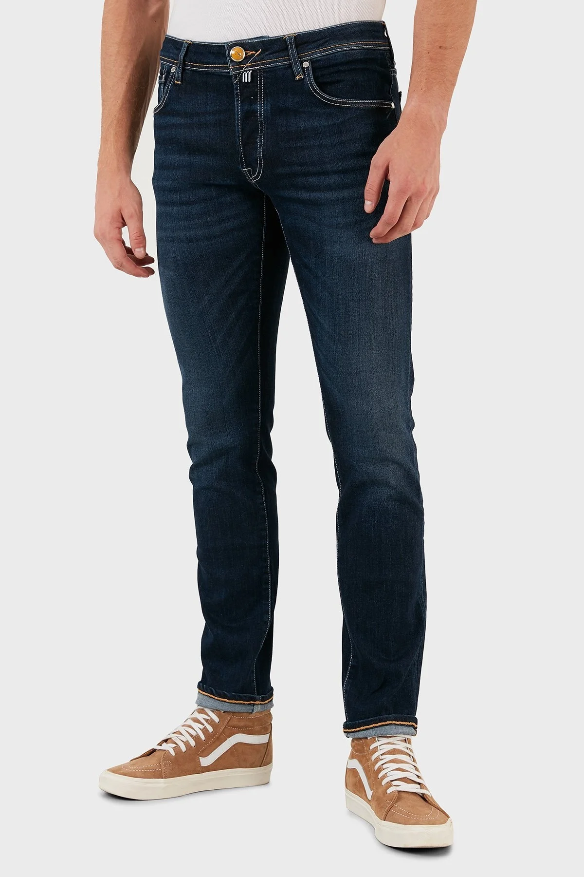 Exxe Pamuklu Normal Bel Slim Fit Jeans Erkek Kot Pantolon 629J018005 LACİVERT - 4