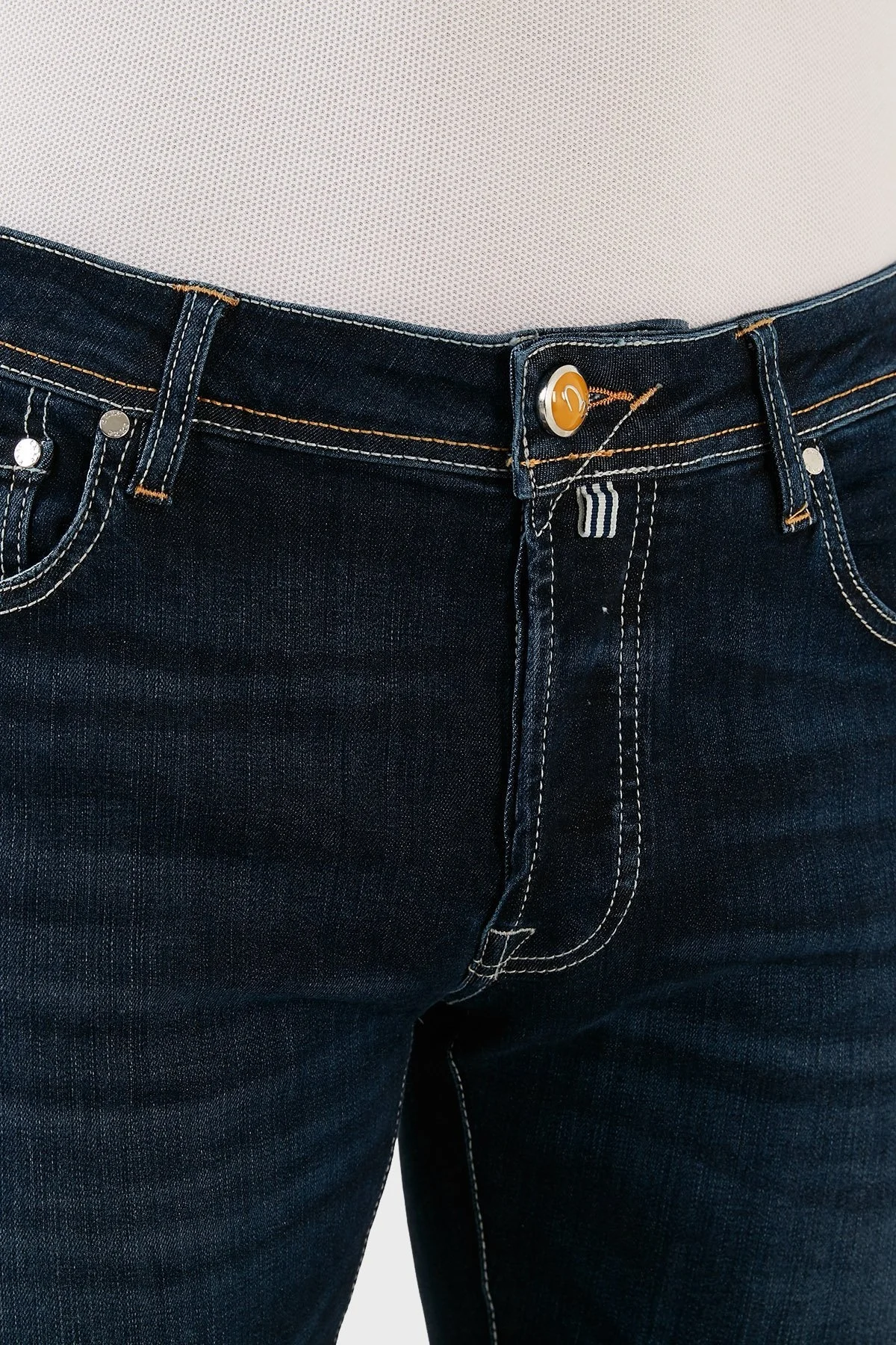 Exxe Pamuklu Normal Bel Slim Fit Jeans Erkek Kot Pantolon 629J018005 LACİVERT - 5