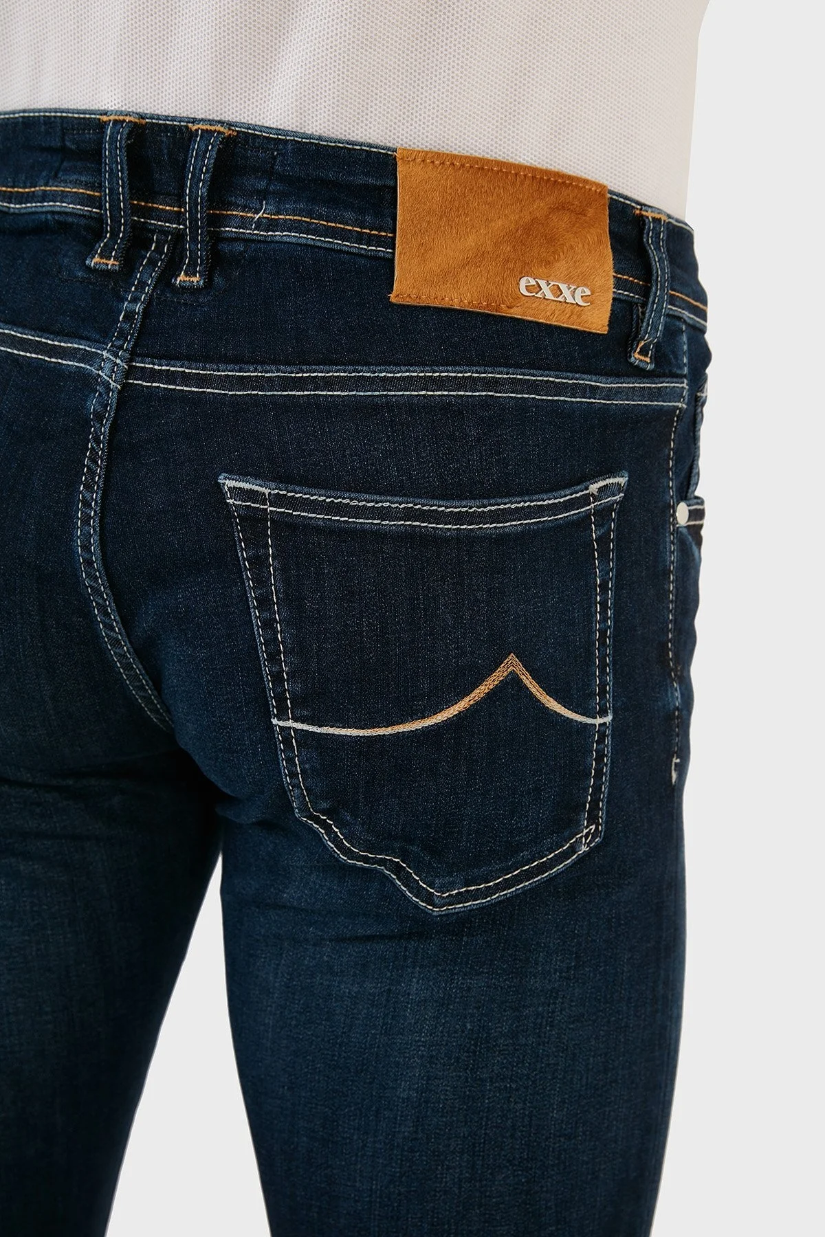 Exxe Pamuklu Normal Bel Slim Fit Jeans Erkek Kot Pantolon 629J018005 LACİVERT - 7