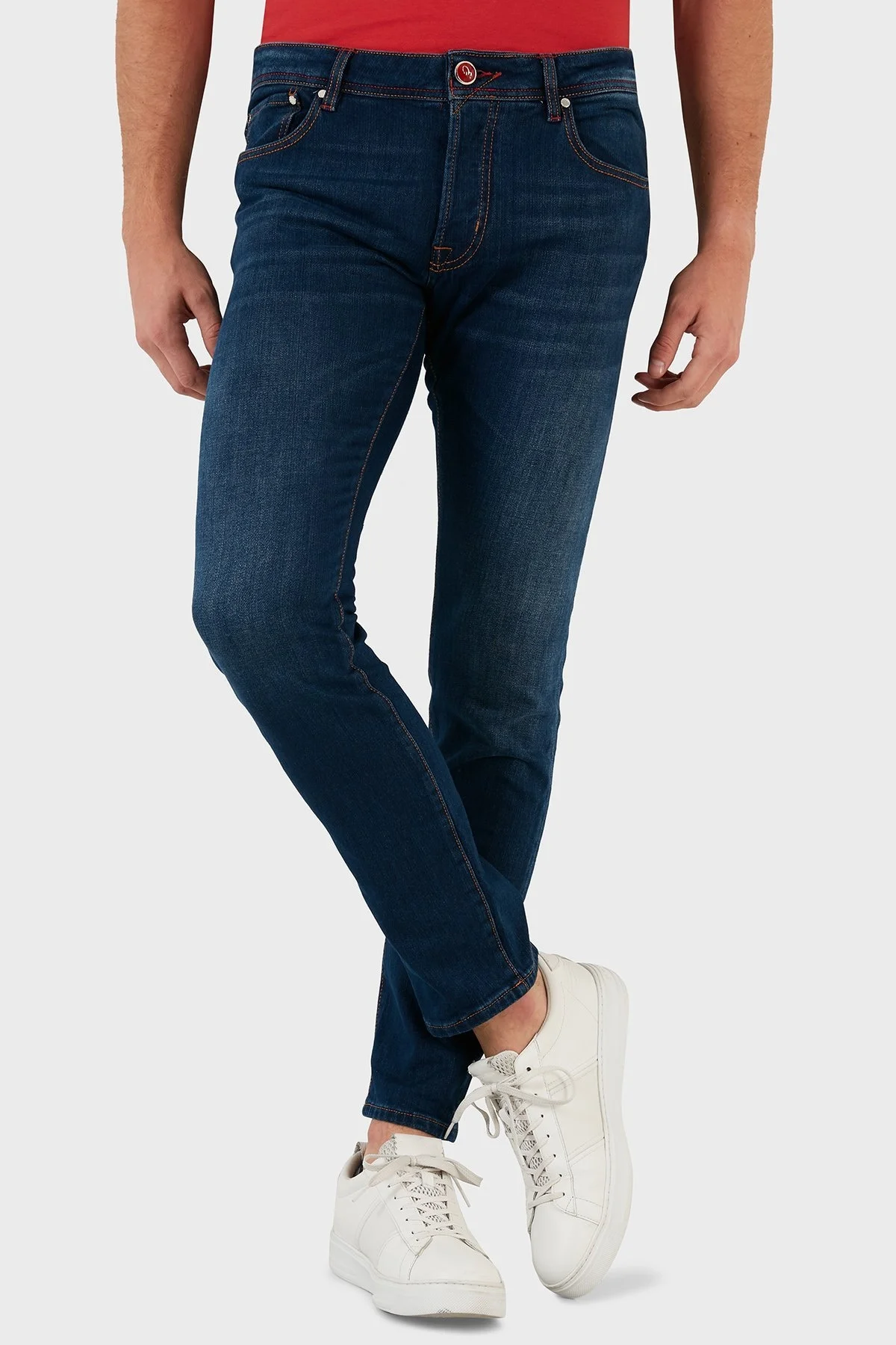 Exxe Pamuklu Normal Bel Slim Fit Jeans Erkek Kot Pantolon 629J018007 MAVİ - 3