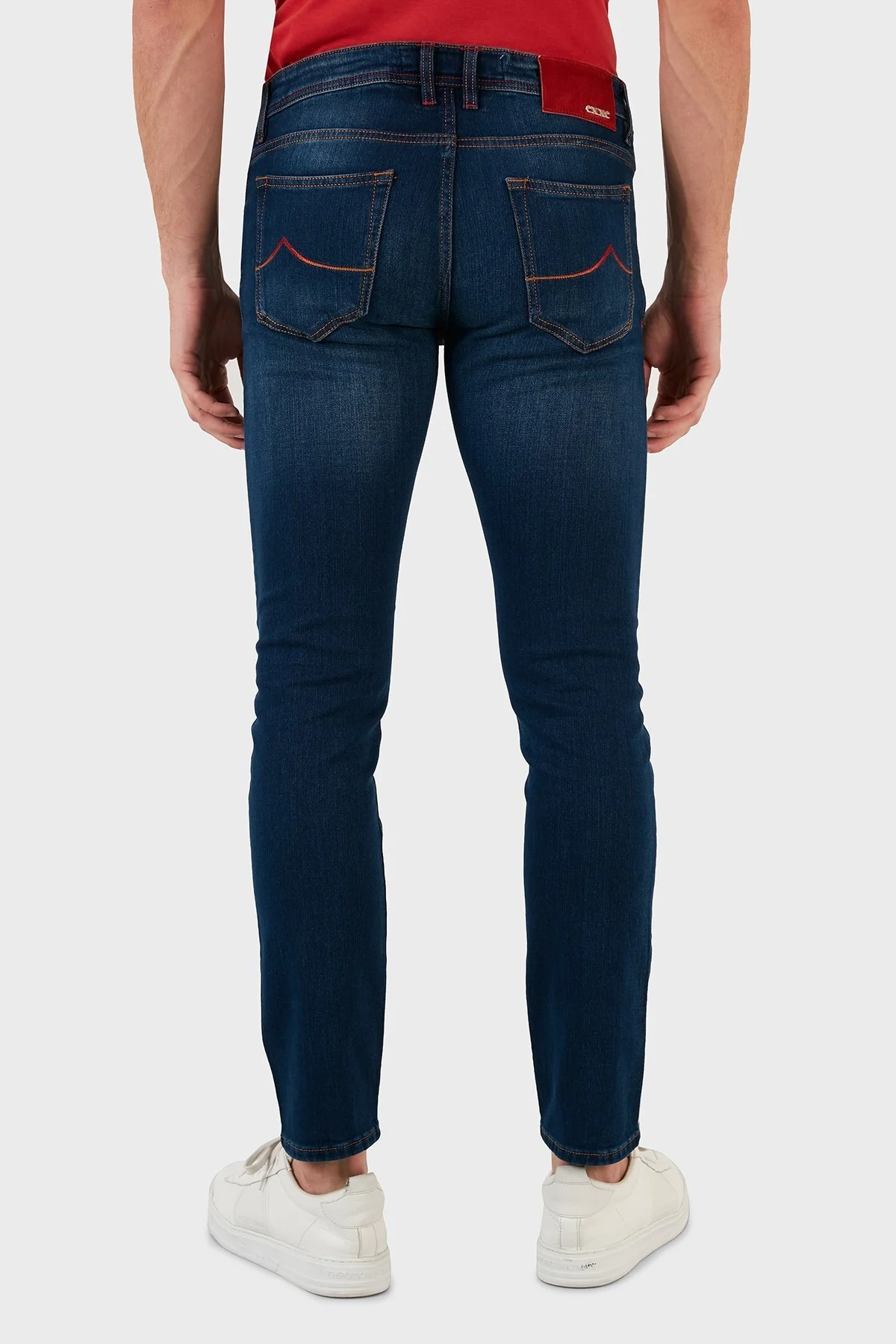 Exxe Pamuklu Normal Bel Slim Fit Jeans Erkek Kot Pantolon 629J018007 MAVİ - 6