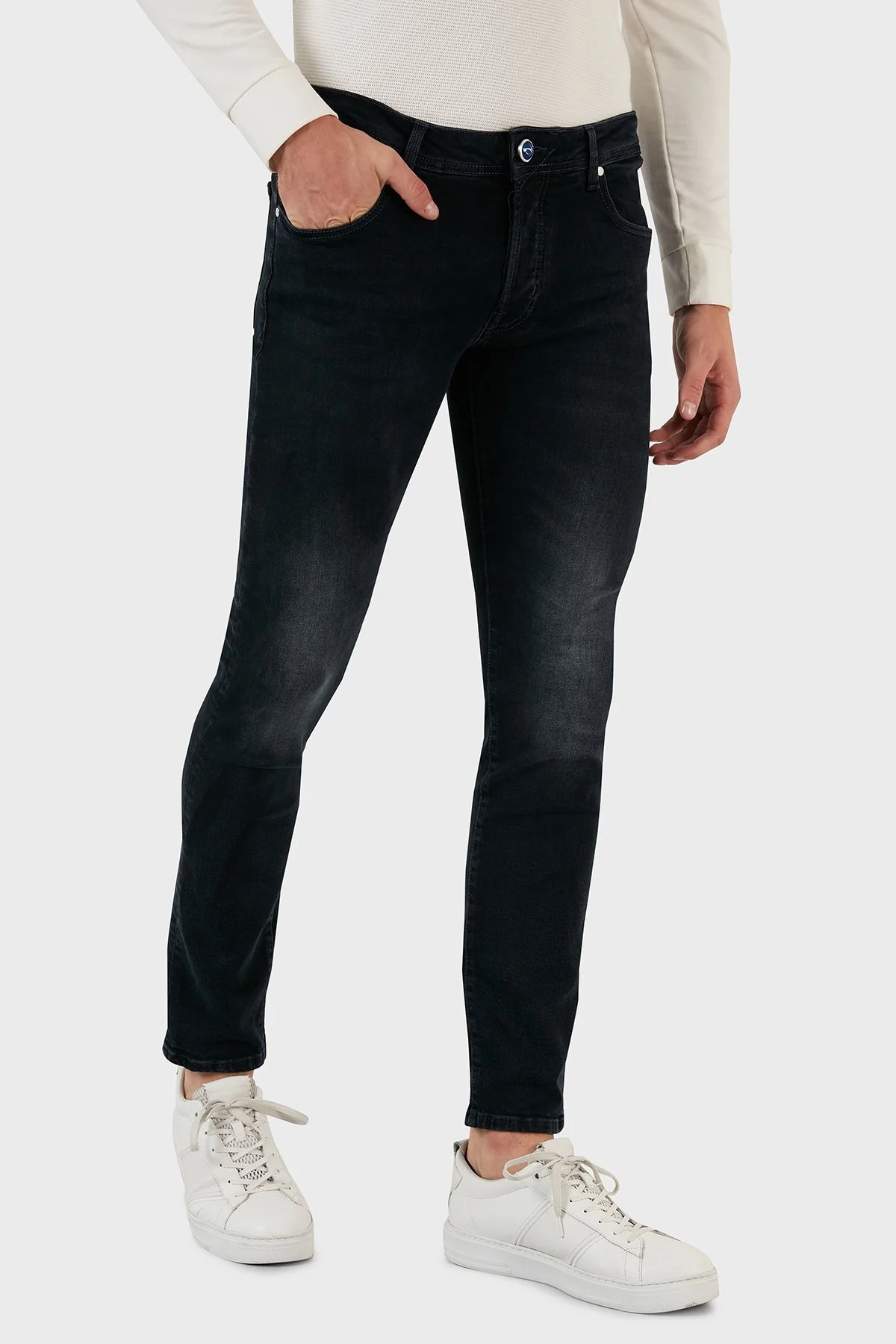 Exxe Pamuklu Normal Bel Slim Fit Jeans Erkek Kot Pantolon 629J018008 LACİVERT - 3