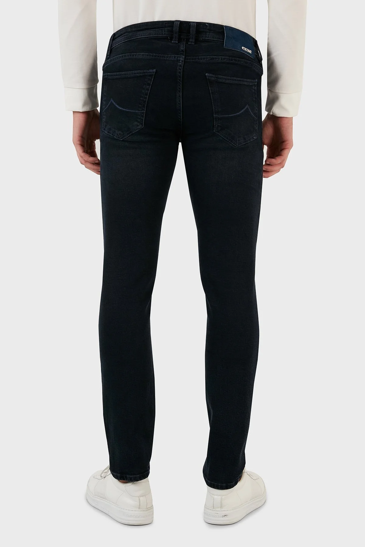 Exxe Pamuklu Normal Bel Slim Fit Jeans Erkek Kot Pantolon 629J018008 LACİVERT - 6