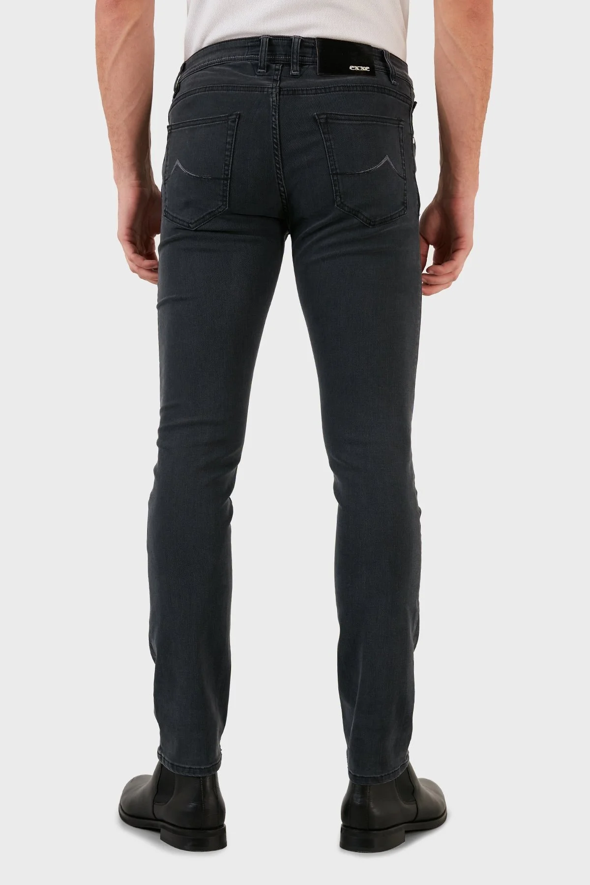 Exxe Pamuklu Normal Bel Slim Fit Jeans Erkek Kot Pantolon 629J018009 ANTRASİT - 6