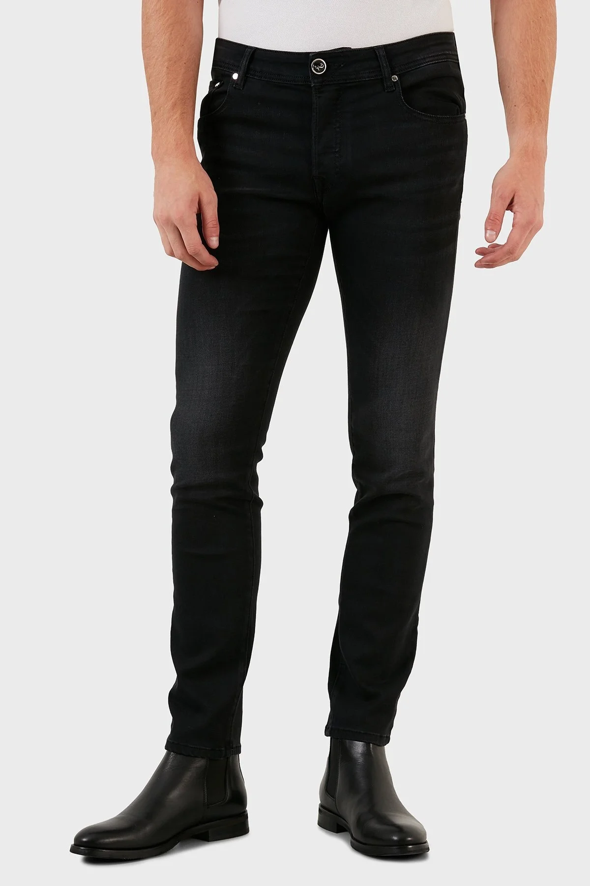 Exxe Pamuklu Normal Bel Slim Fit Jeans Erkek Kot Pantolon 629J018010 ANTRASİT - 2