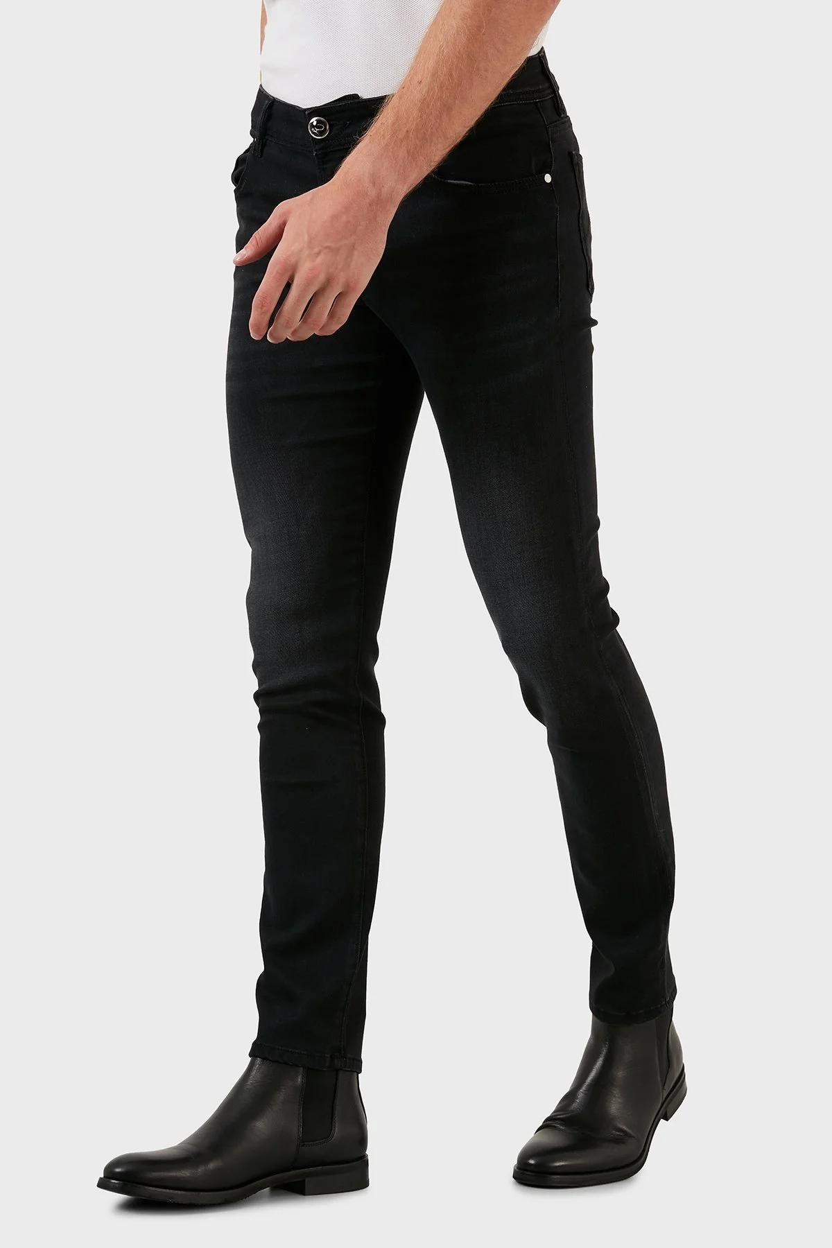 Exxe Pamuklu Normal Bel Slim Fit Jeans Erkek Kot Pantolon 629J018010 ANTRASİT - 3