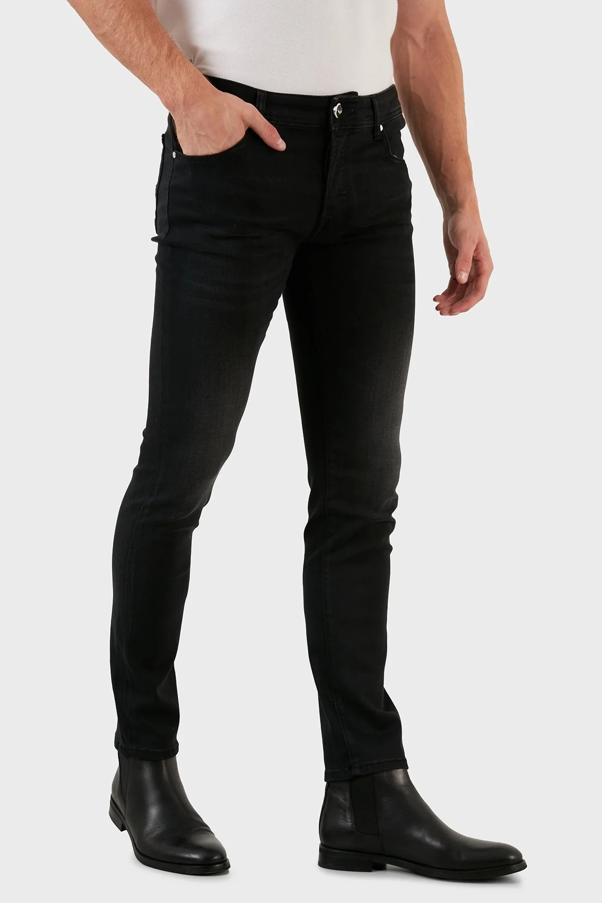 Exxe Pamuklu Normal Bel Slim Fit Jeans Erkek Kot Pantolon 629J018010 ANTRASİT - 4
