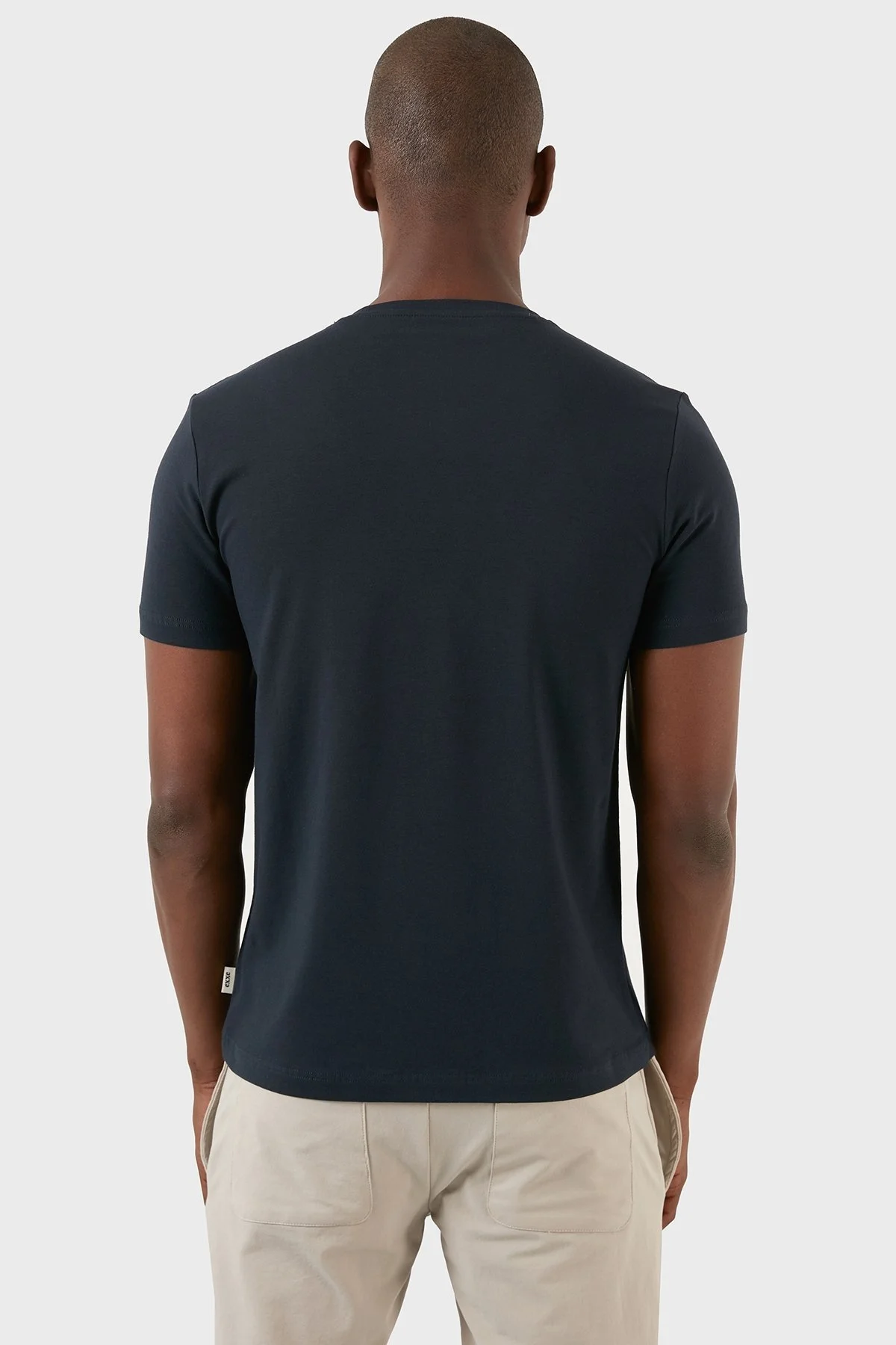Exxe Pamuklu Regular Fit Bisiklet Yaka Basic Erkek T Shirt EXXEMODJ000B LACİVERT - 5