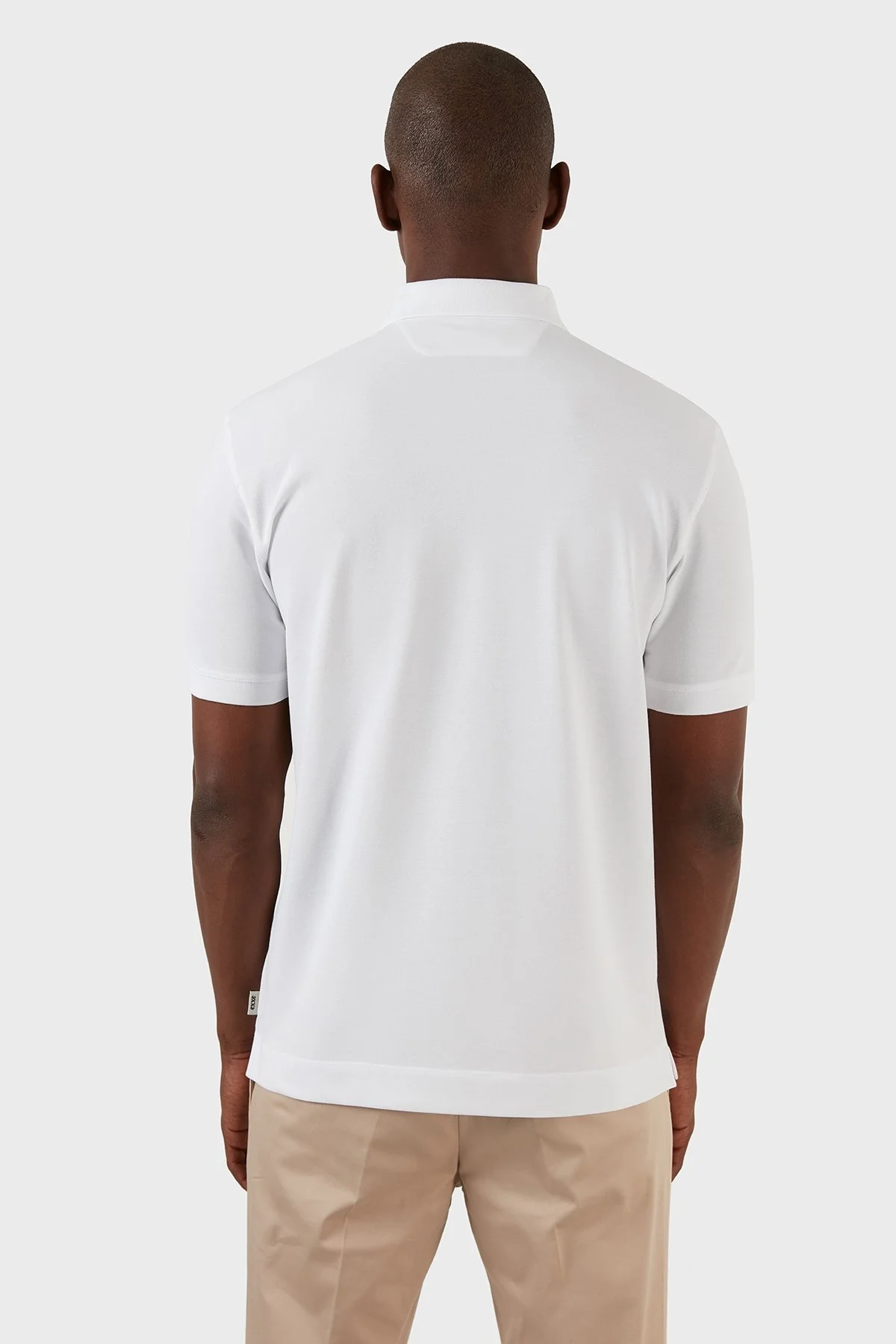 Exxe Pamuklu Regular Fit Düğmeli T Shirt Erkek Polo EX661D BEYAZ - 5