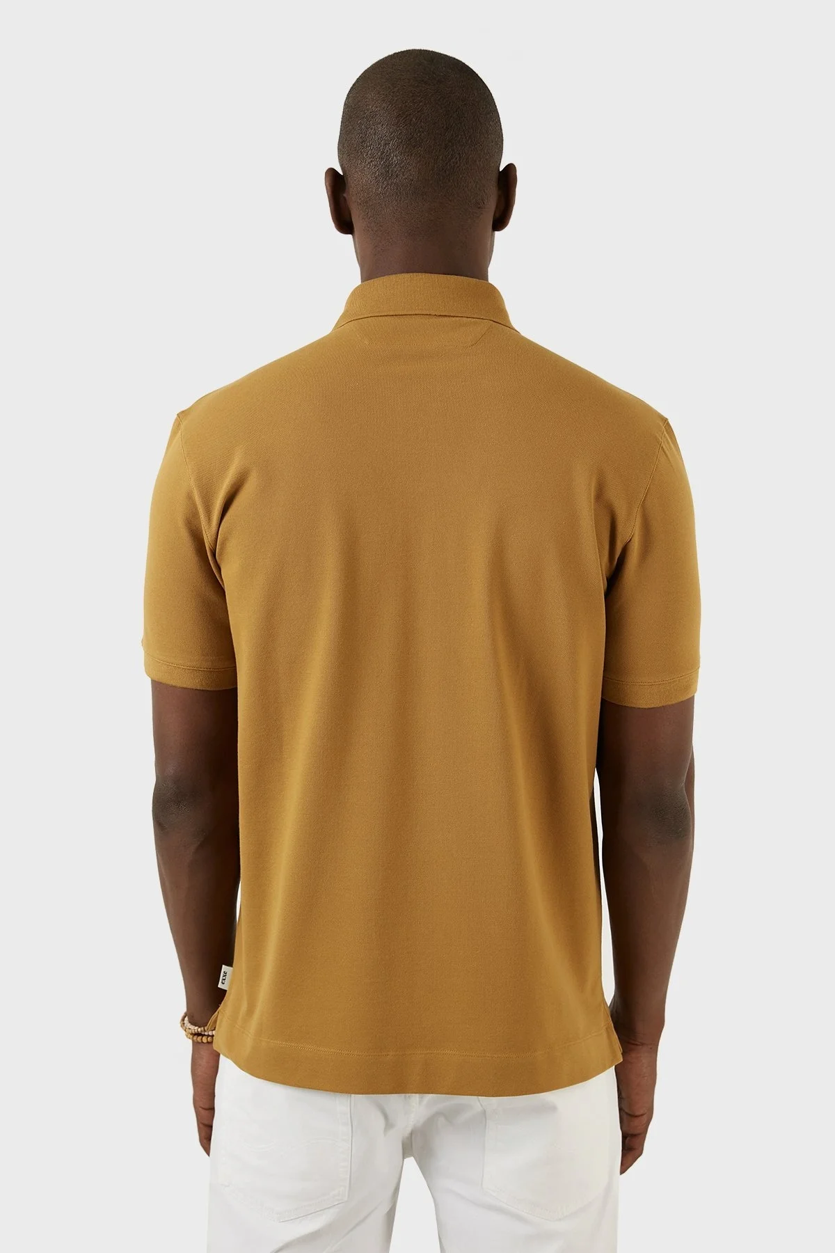 Exxe Pamuklu Regular Fit Düğmeli T Shirt Erkek Polo EX661D SAFRAN - 4