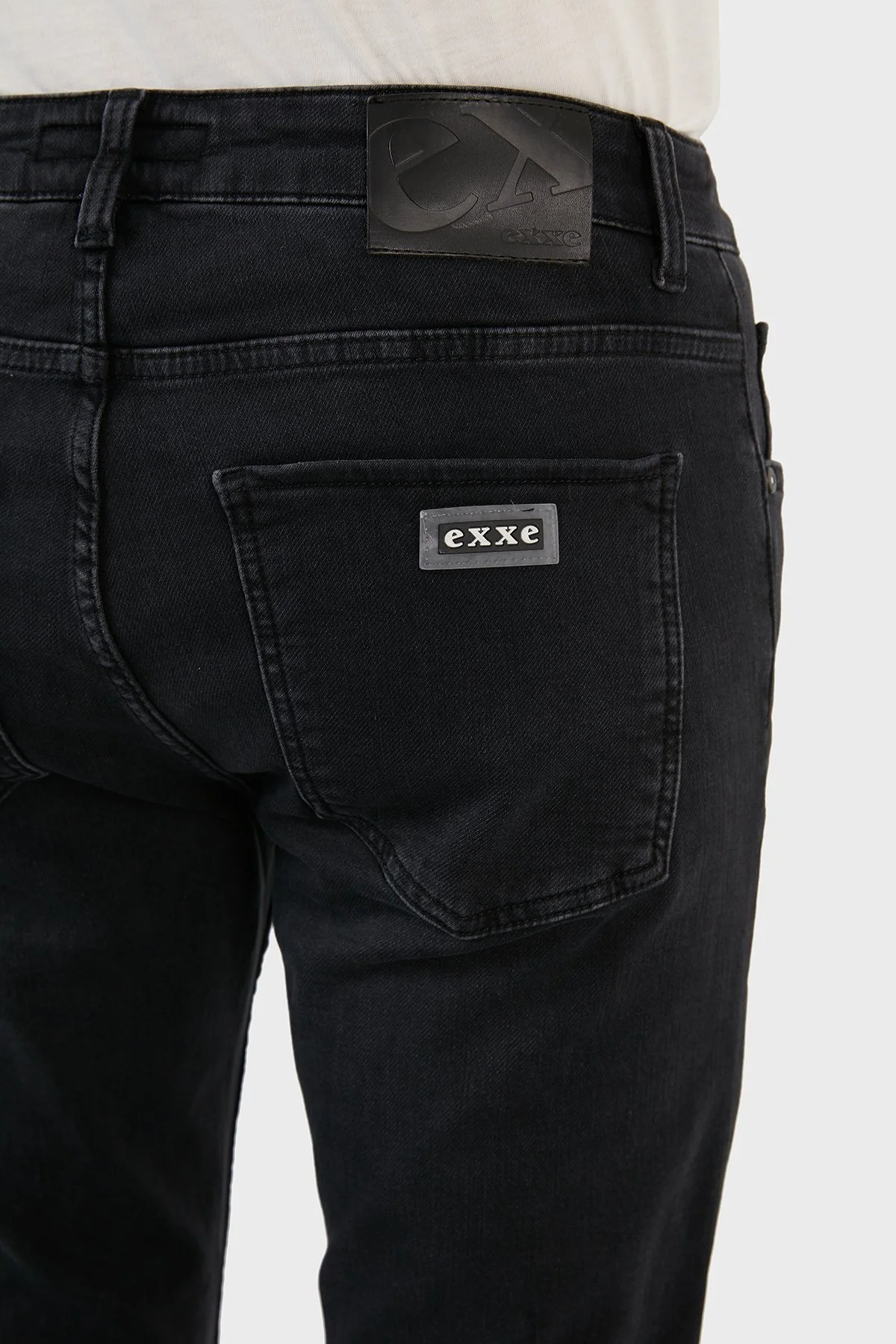 Exxe Pamuklu Skinny Fit Dar Paça Jeans Erkek Kot Pantolon EX1002K002BARTEZ SİYAH - 7