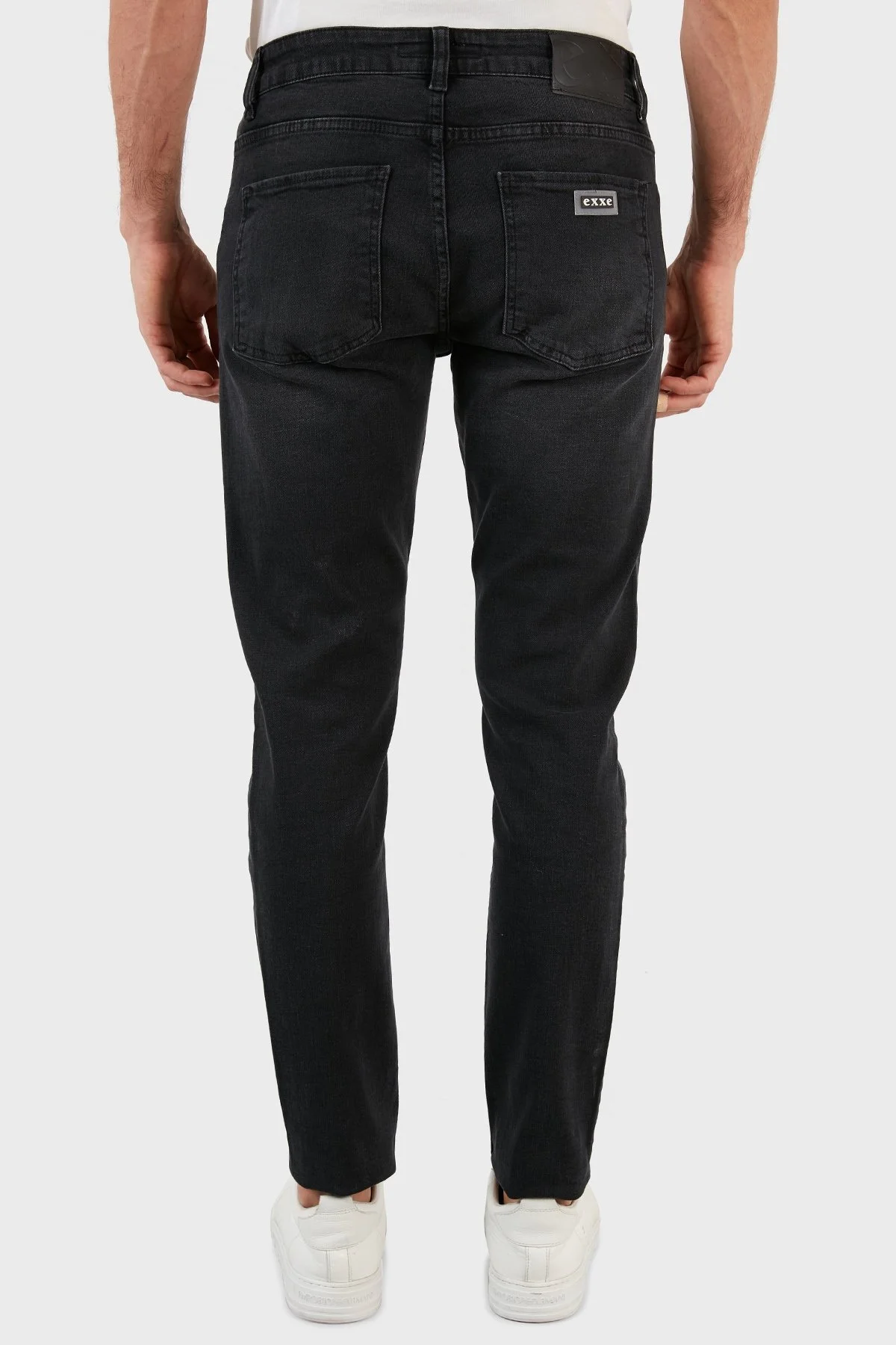 Exxe Pamuklu Skinny Fit Dar Paça Jeans Erkek Kot Pantolon EX1002K004BARTEZ SİYAH - 5
