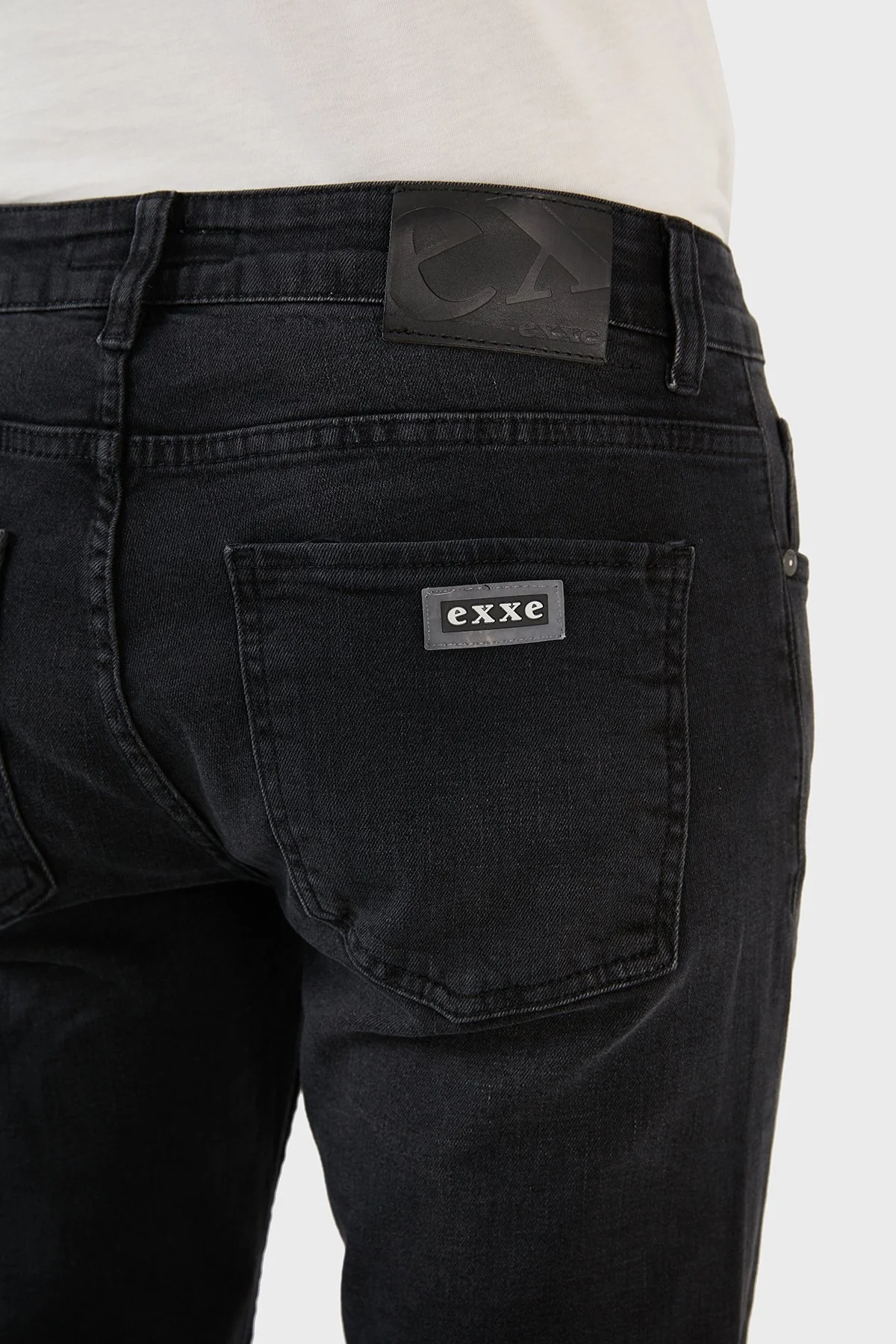 Exxe Pamuklu Skinny Fit Dar Paça Jeans Erkek Kot Pantolon EX1002K004BARTEZ SİYAH - 7
