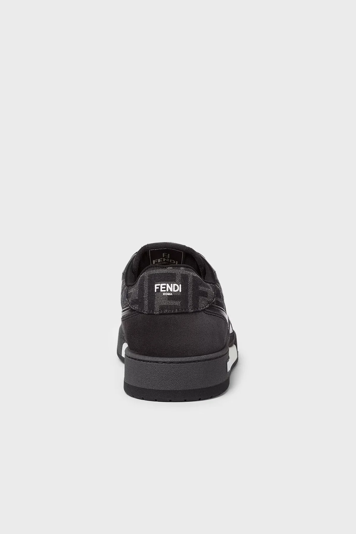 Fendi Deri Logolu Sneaker Erkek Ayakkabı 7E1688 AQ6I F1R71 SİYAH-LACİVERT - 5