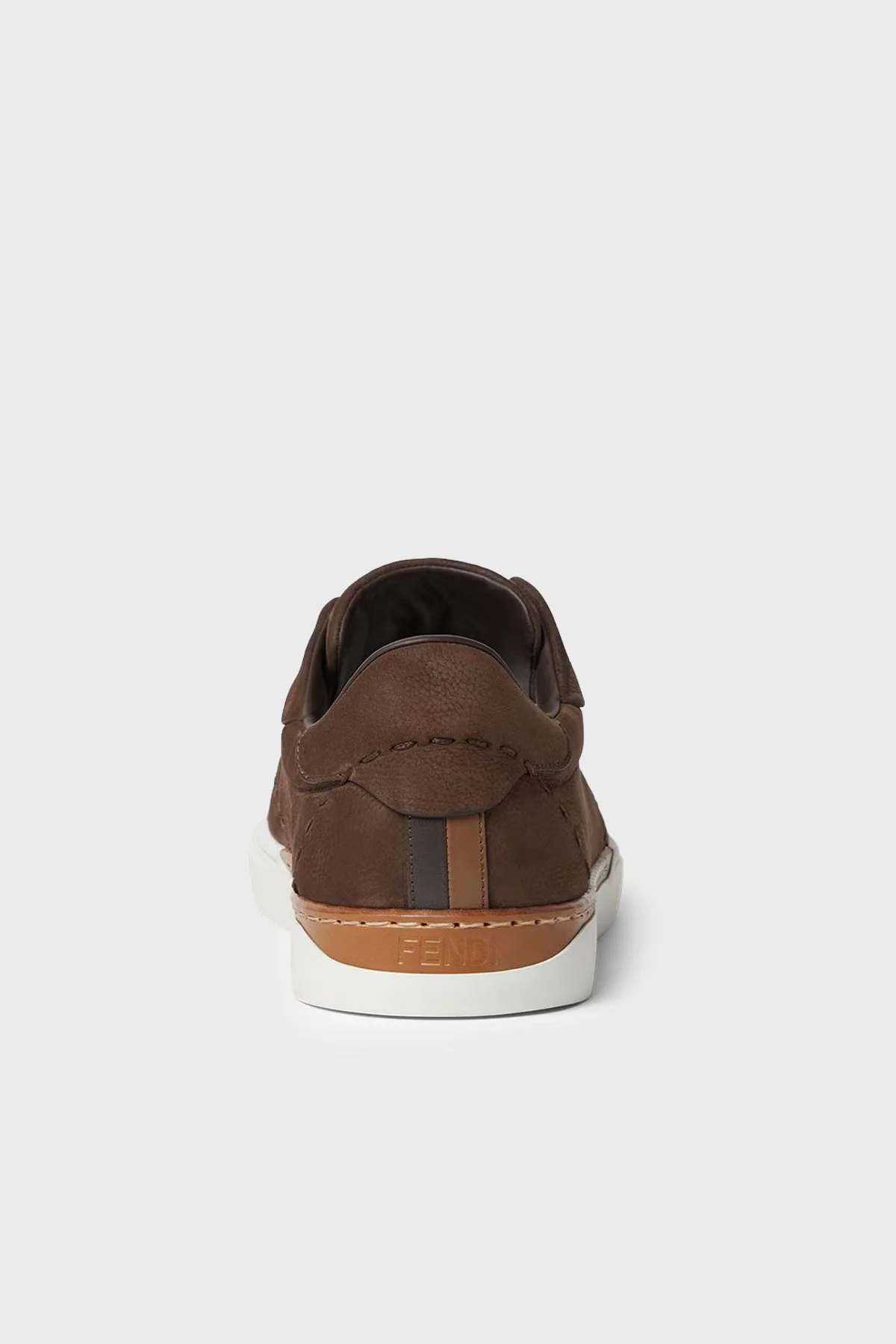 Fendi Deri Sneaker Erkek Ayakkabı 7E1937 AY1X F1WPI Kahve - 4