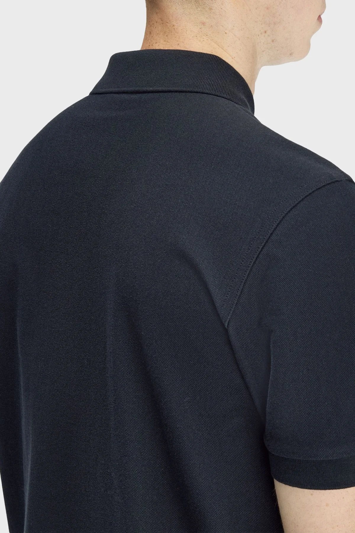 Fred Perry % 100 Pamuk Çizgili Regular Fit Yarım Fermuarlı Erkek Polo M2419 608 LACİVERT - 5