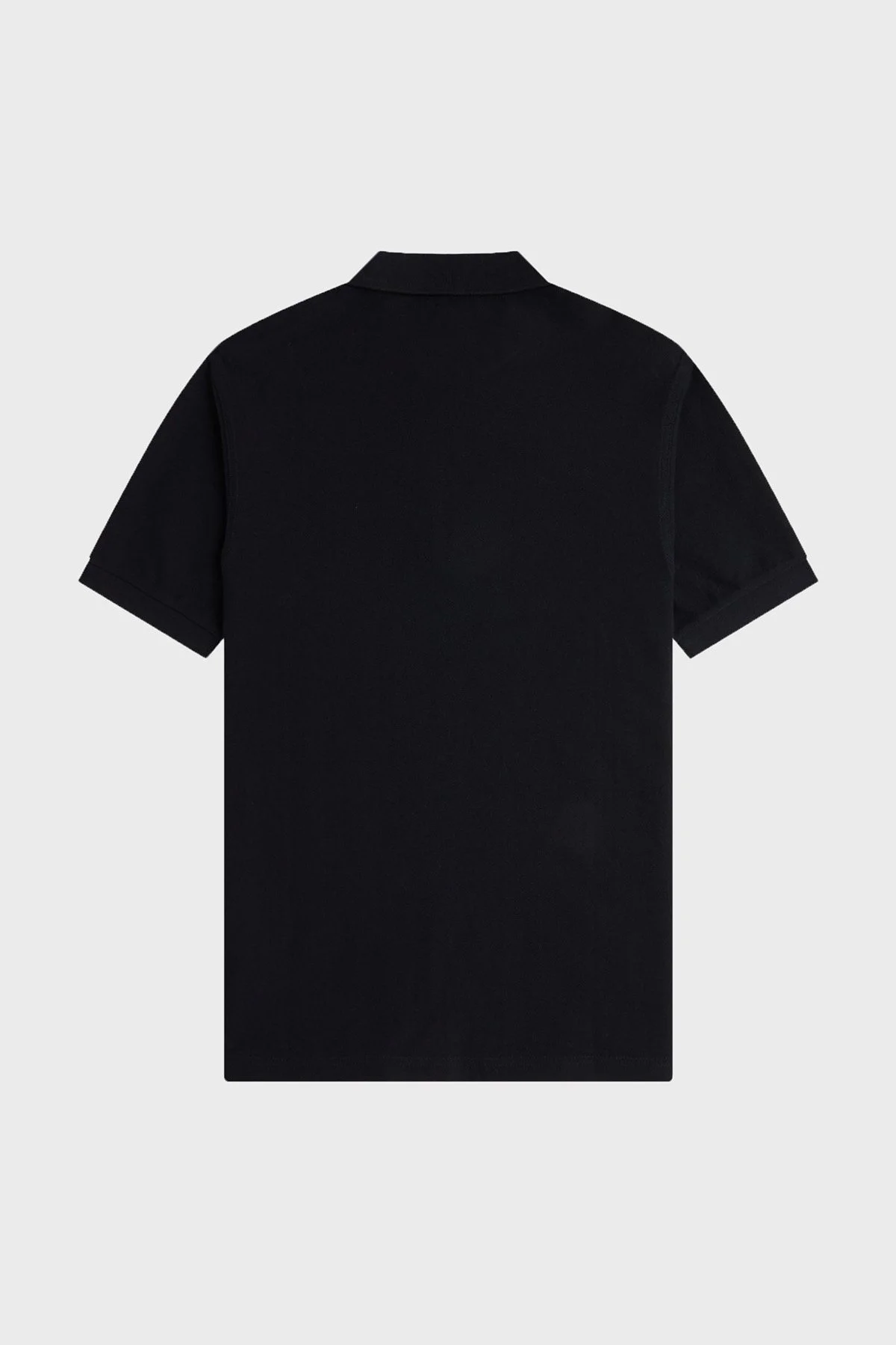 Fred Perry % 100 Pamuk Çizgili Regular Fit Yarım Fermuarlı Erkek Polo M2419 90A SİYAH - 7