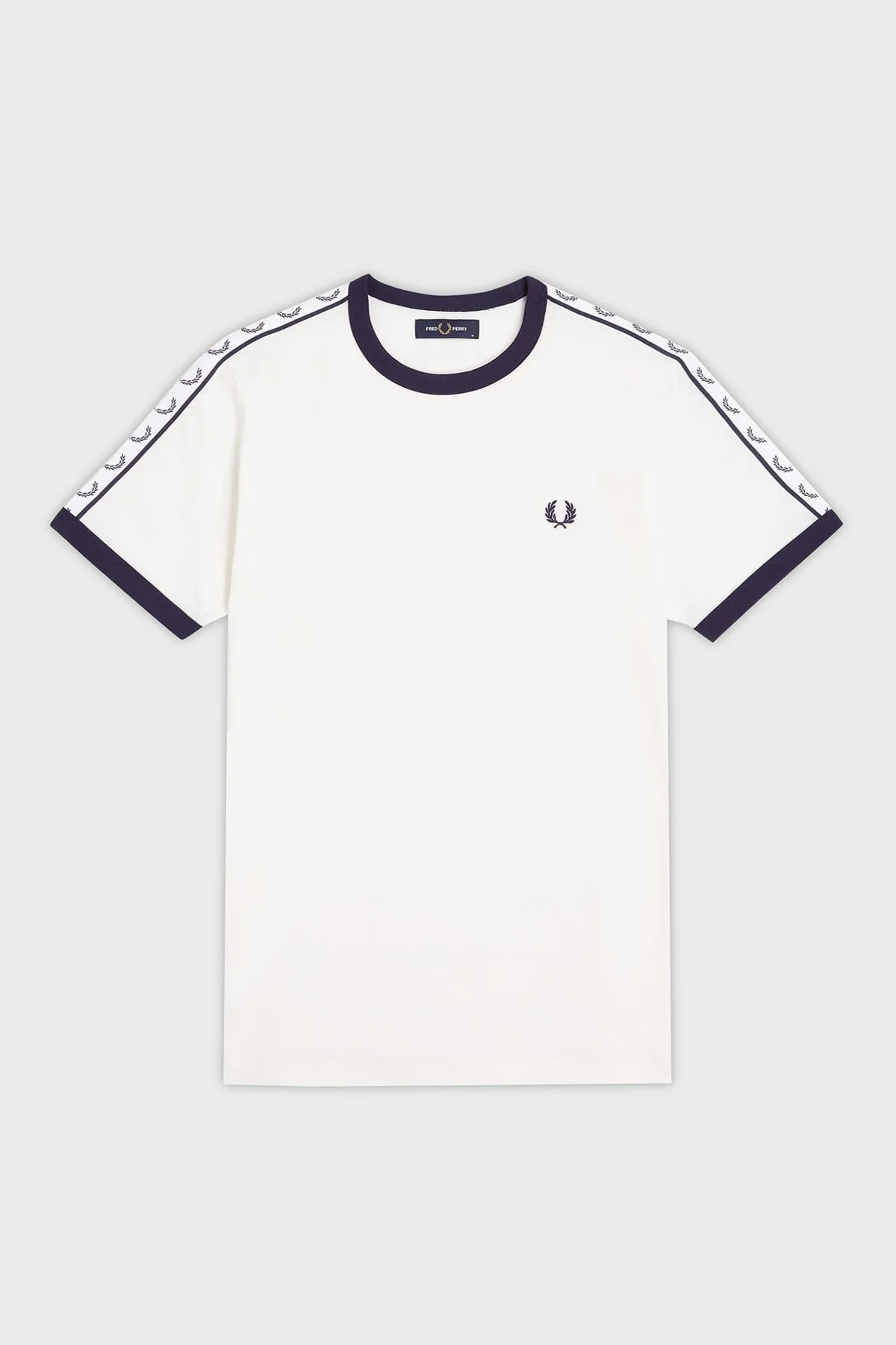 Fred Perry % 100 Pamuk Logo Baskılı Regular Fit Bisiklet Yaka Erkek T Shirt M4620 129 BEYAZ - 13