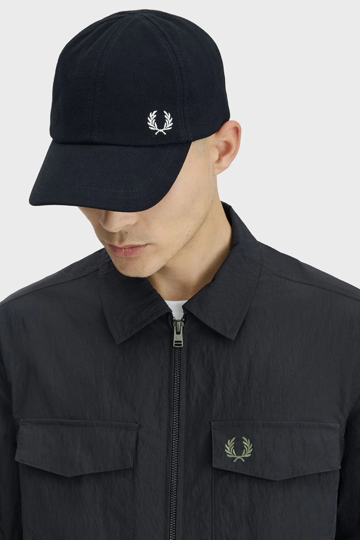 Fred Perry % 100 Pamuk Logolu Unisex Şapka HW6726 843 SİYAH - 4