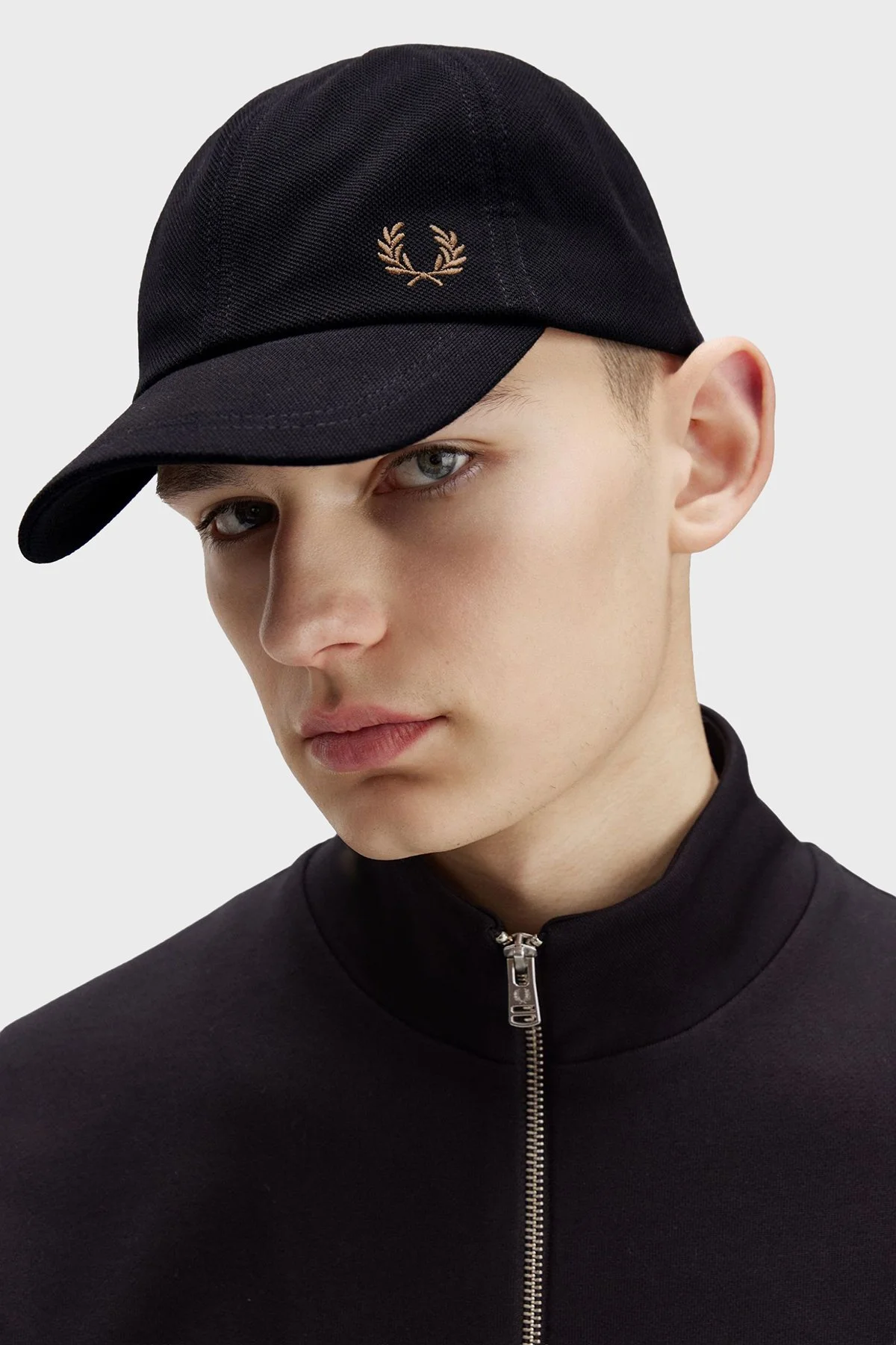 Fred Perry % 100 Pamuk Logolu Unisex Şapka HW6726 S77 SİYAH - 4