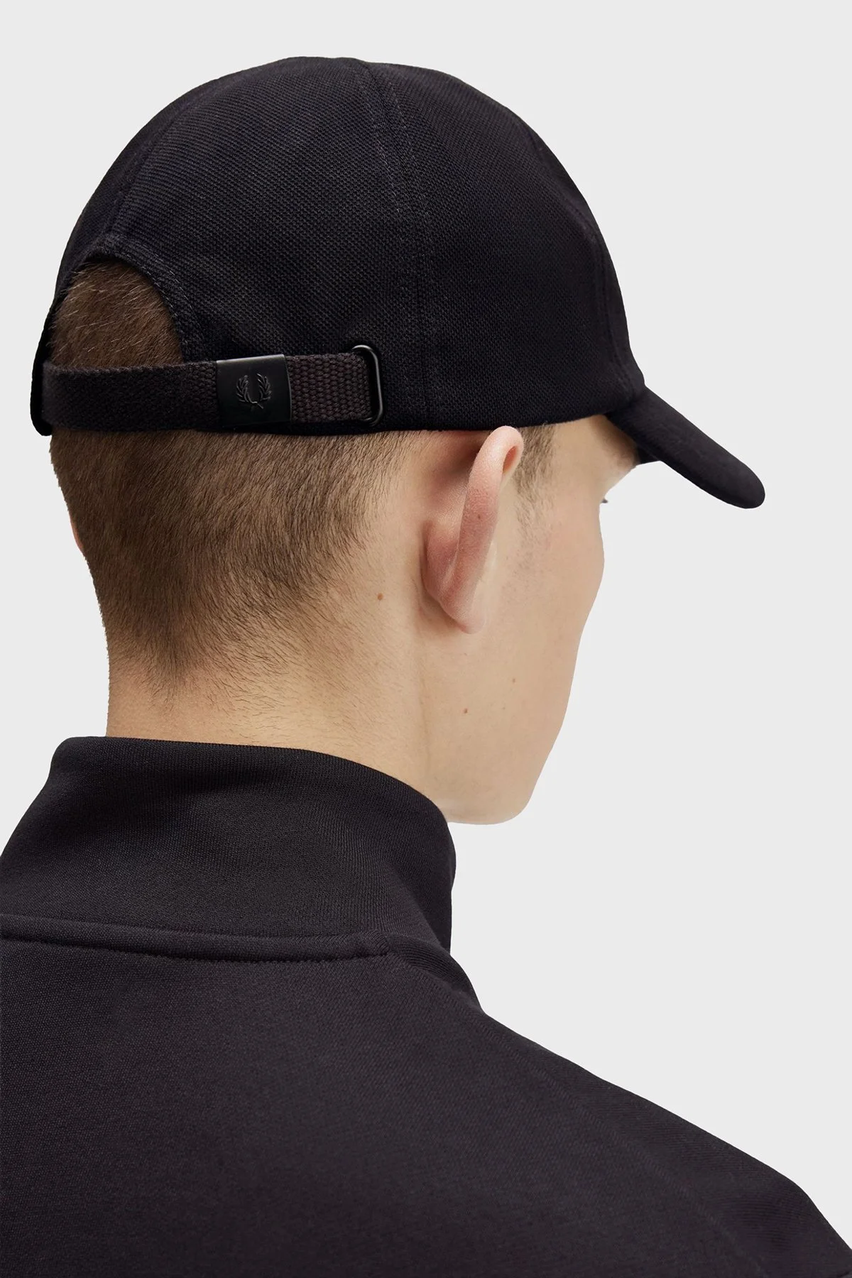 Fred Perry % 100 Pamuk Logolu Unisex Şapka HW6726 S77 SİYAH - 6