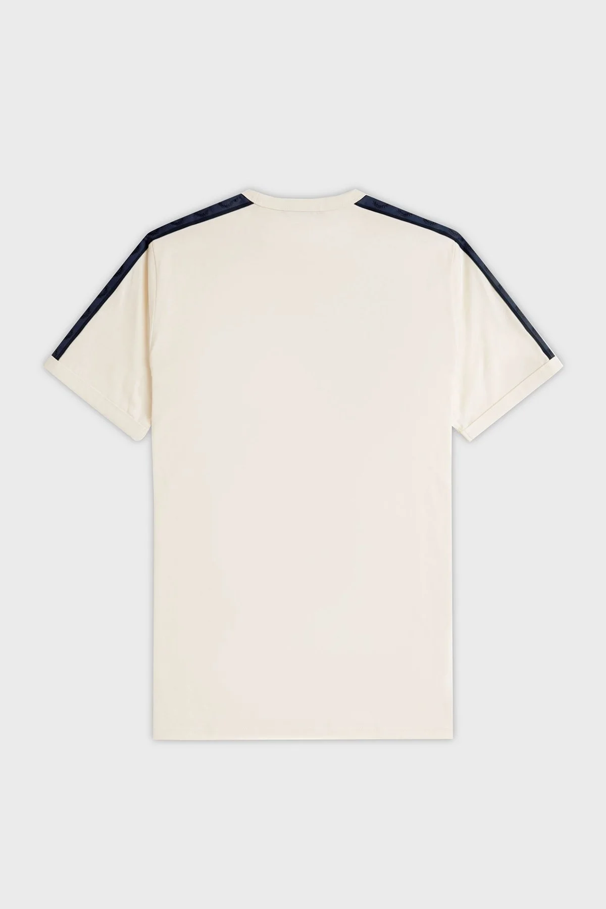 Fred Perry % 100 Pamuk Regular Fit Bisiklet Yaka Bant Detaylı Erkek T Shirt M4613 170 BEYAZ - 13