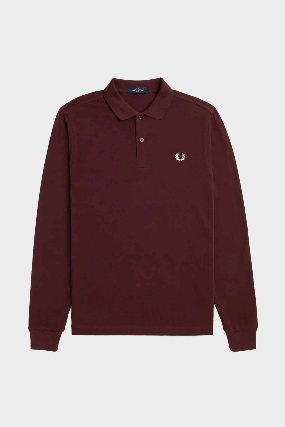 Fred Perry % 100 Pamuk Regular Fit Düğmeli Erkek Polo Yaka Sweat M6006 597 BORDO - 1