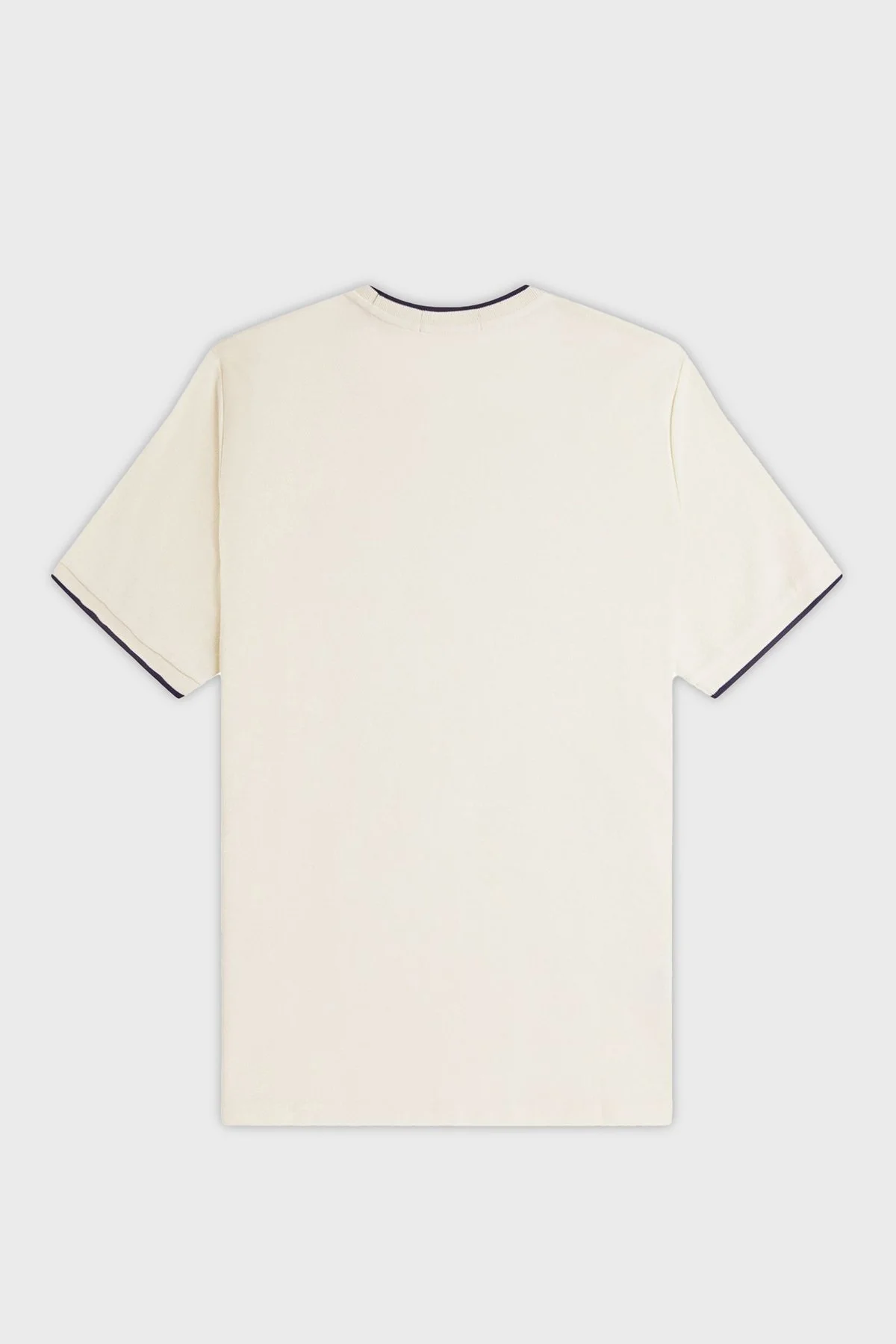 Fred Perry % 100 Pamuk Regular Fit Şerit Detaylı Bisiklet Yaka Erkek T Shirt M8585 560 EKRU - 14