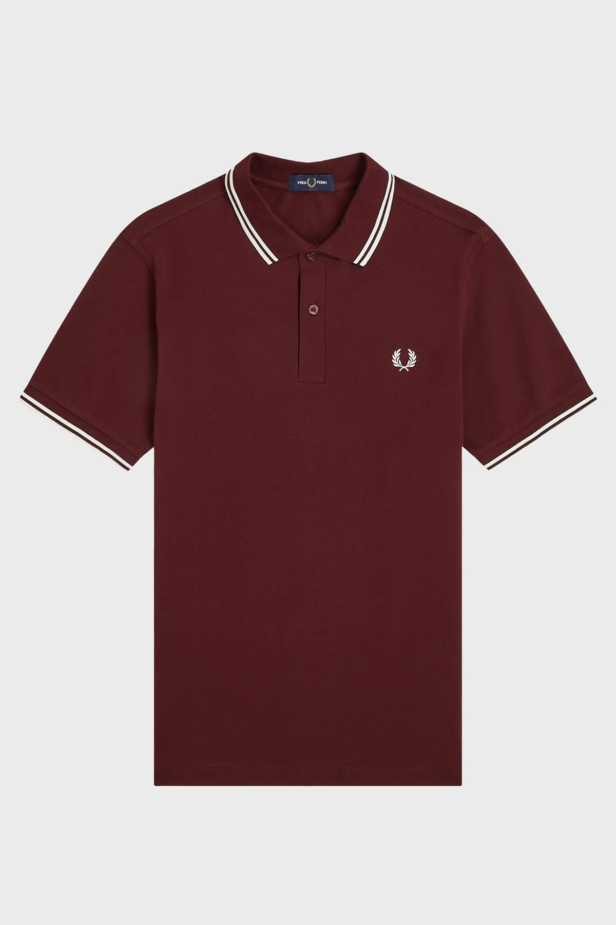 Fred Perry % 100 Pamuk Regular Fit Şerit Detaylı Düğmeli Erkek Polo Yaka T Shirt M3600 597 BORDO - 11