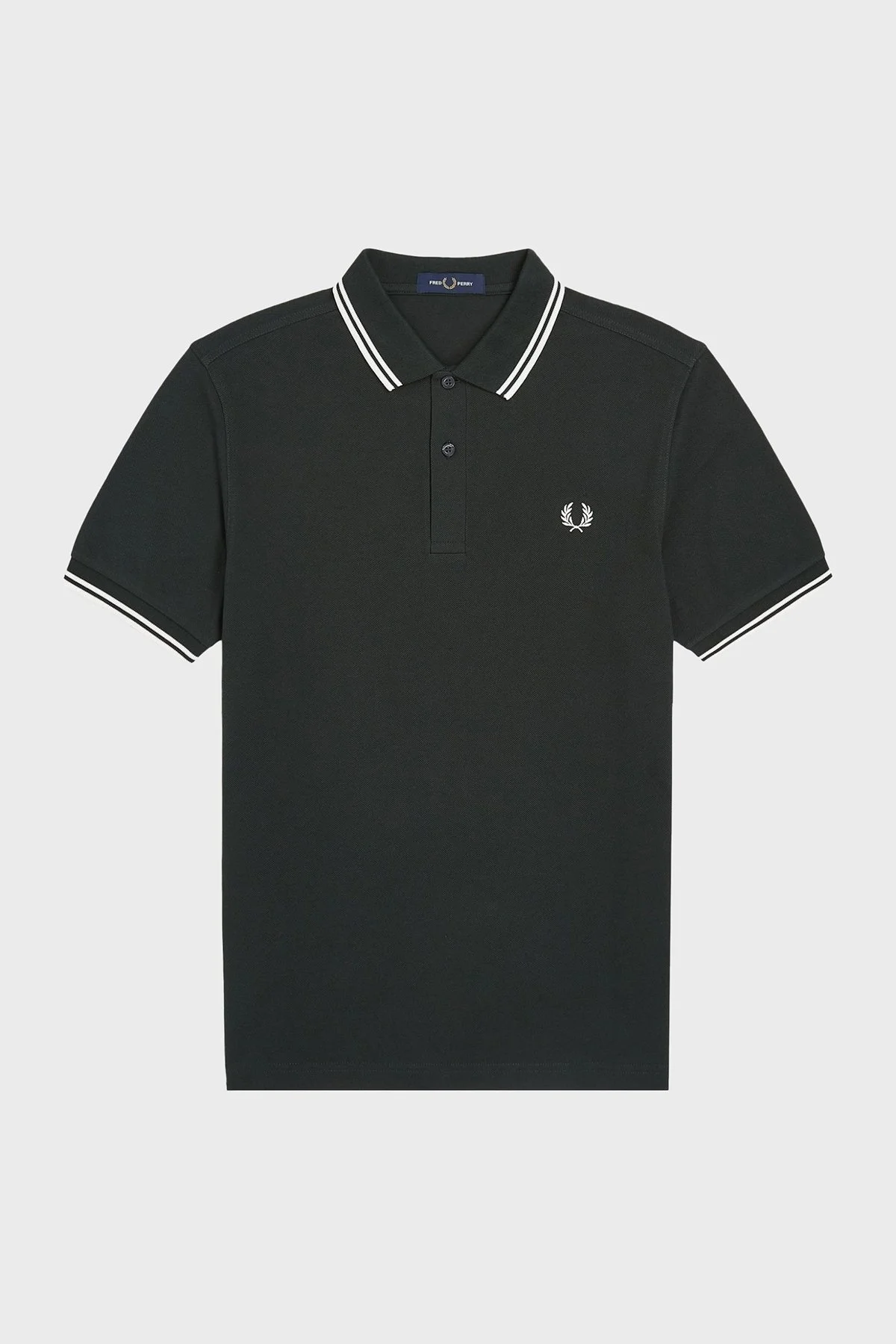 Fred Perry % 100 Pamuk Regular Fit Şerit Detaylı Düğmeli Erkek Polo Yaka T Shirt M3600 T50 KOYU YEŞİL - 9