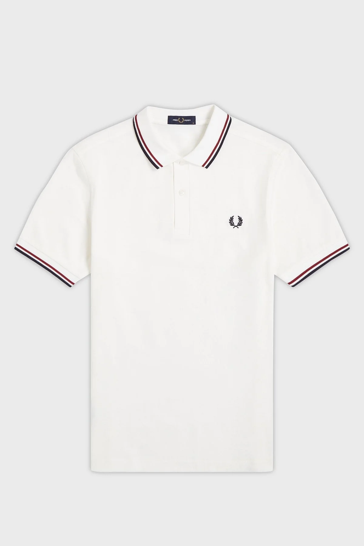 Fred Perry % 100 Pamuk Regular Fit Şerit Detaylı Düğmeli Erkek Polo Yaka T Shirt M3600 T60 EKRU - 10